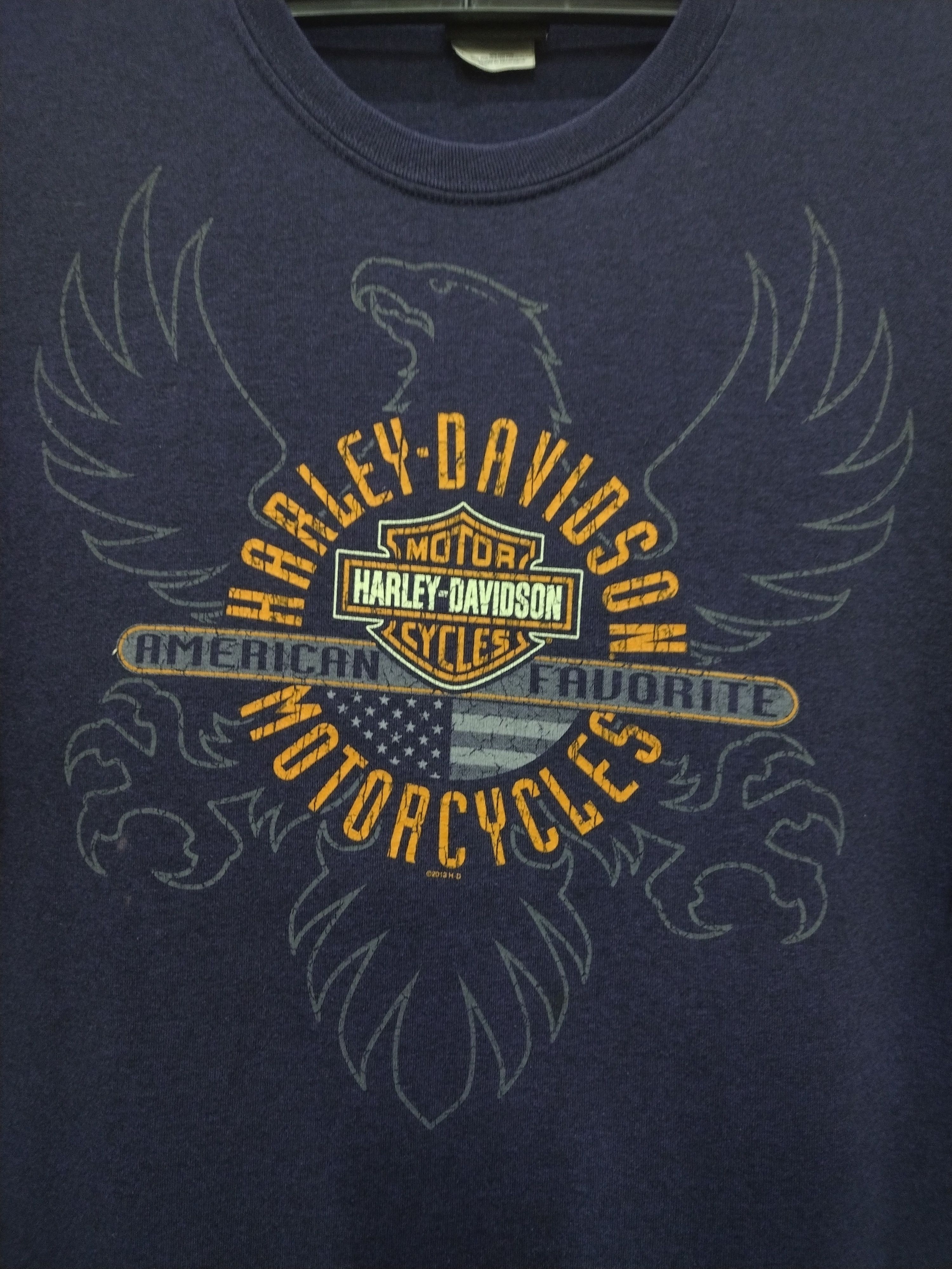 Harley Davidson × Vintage 2013 Harley Davidson style 3D HD eagle ROMMEL MARYLAND Size US XL / EU 56 / 4 - 4 Thumbnail