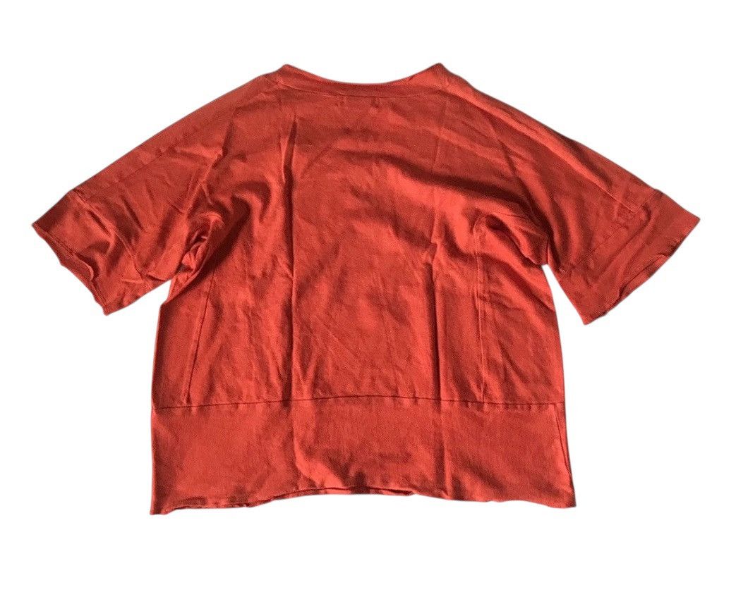 Comme des Garcons Vintage tricot cdg AD94 orange flowy vneck tee Size US S / EU 44-46 / 1 - 8 Thumbnail