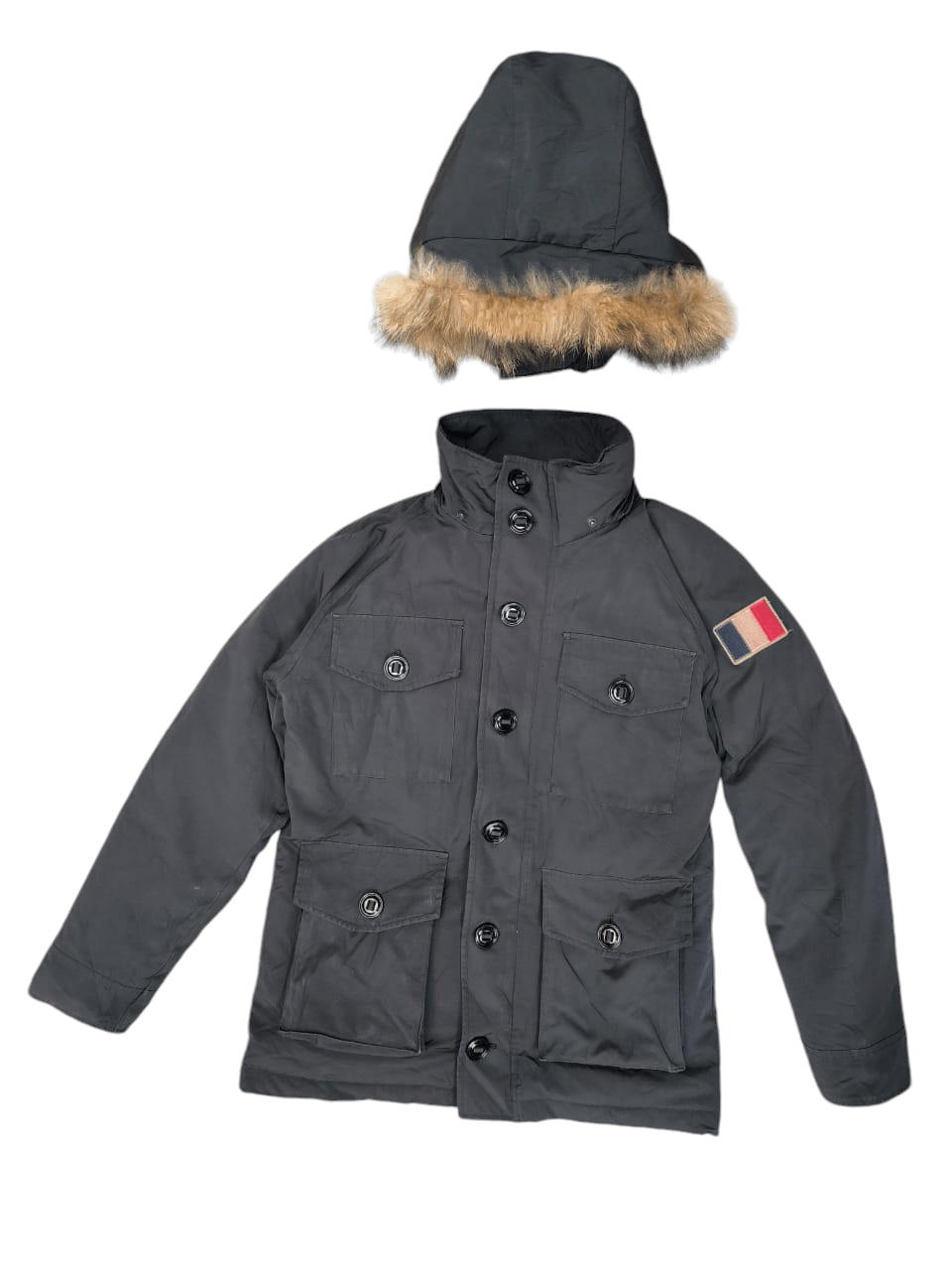 Japanese Brand × Vintage Down Jacket hoodie TASSO military style Size US L / EU 52-54 / 3 - 4 Thumbnail