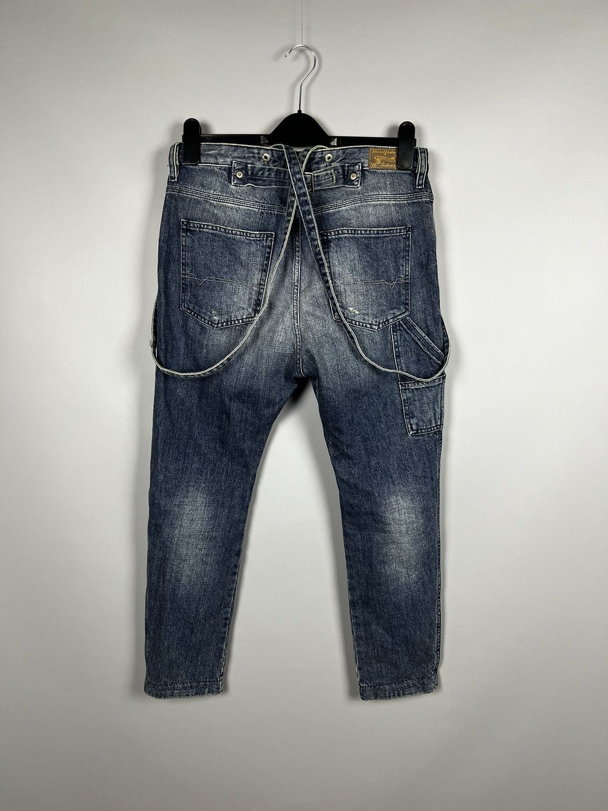 Diesel W27 Diesel jeans / jumpsuit with removable suspenders Size 27" / US 4 / IT 40 - 4 Thumbnail