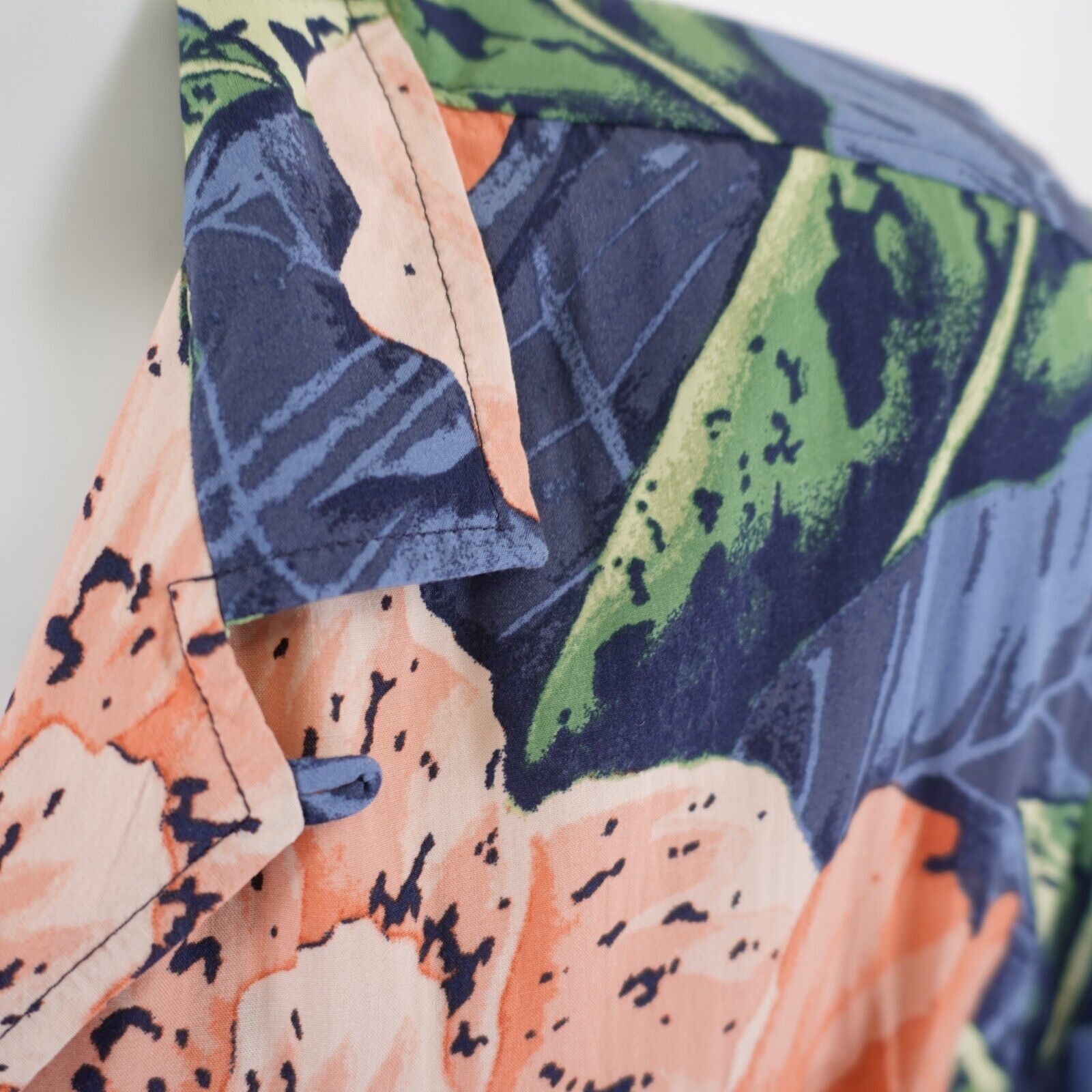 Designer Goodfellow & Co Large Blue Pink Floral Rayon Standard Hawaii Size US L / EU 52-54 / 3 - 3 Thumbnail