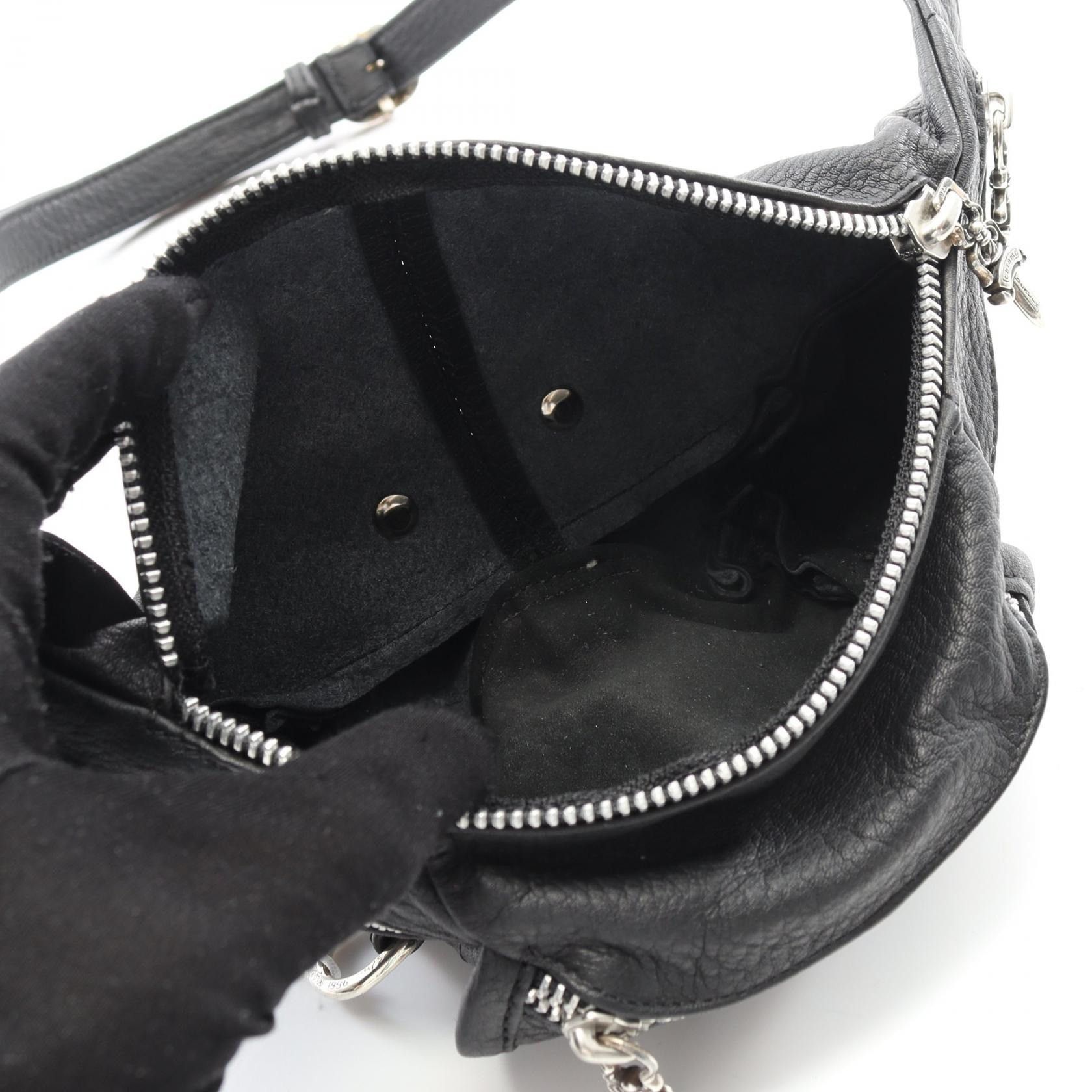 Chrome Hearts CHROME HEARTS SNAT PACK MINI WAIST BAG LEATHER DAGGER SILVER Size ONE SIZE - 5 Thumbnail