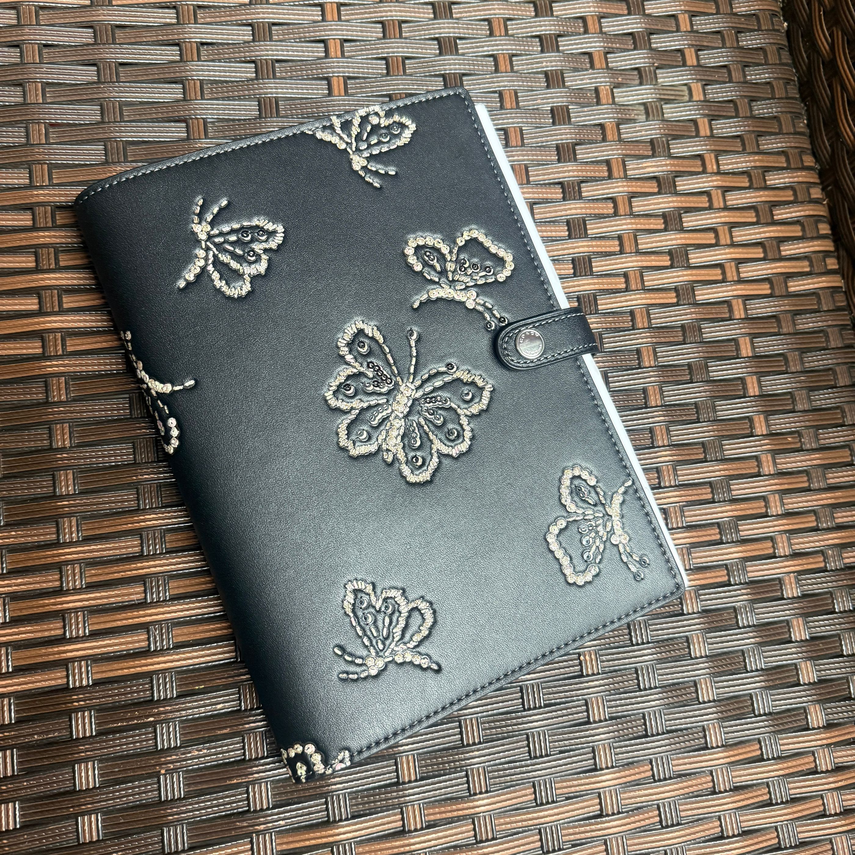 coach Notebook With Butterfly Print ccf42