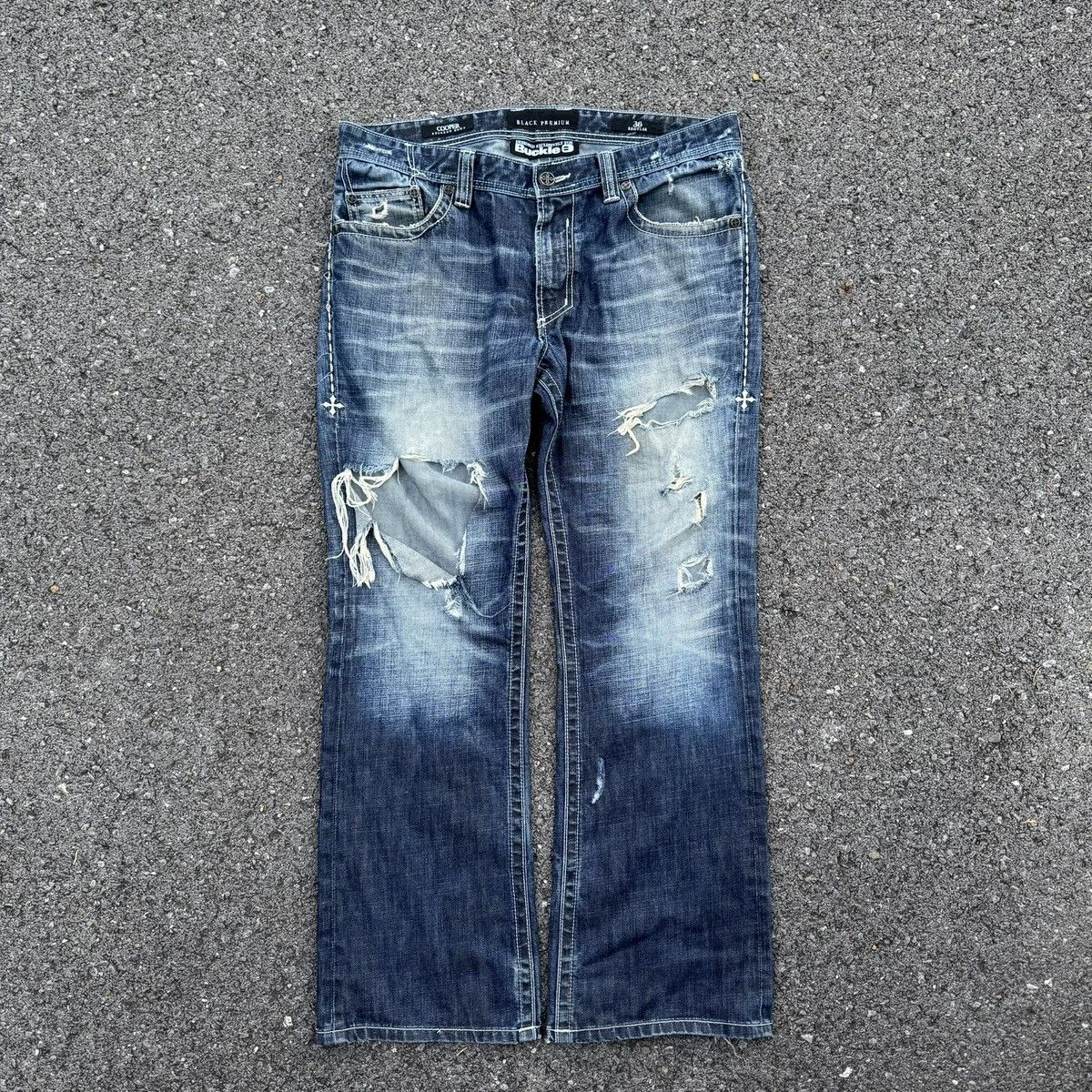Affliction vintage distressed affliction bootcut jeans Size US 36 / EU 52 - 1 Thumbnail