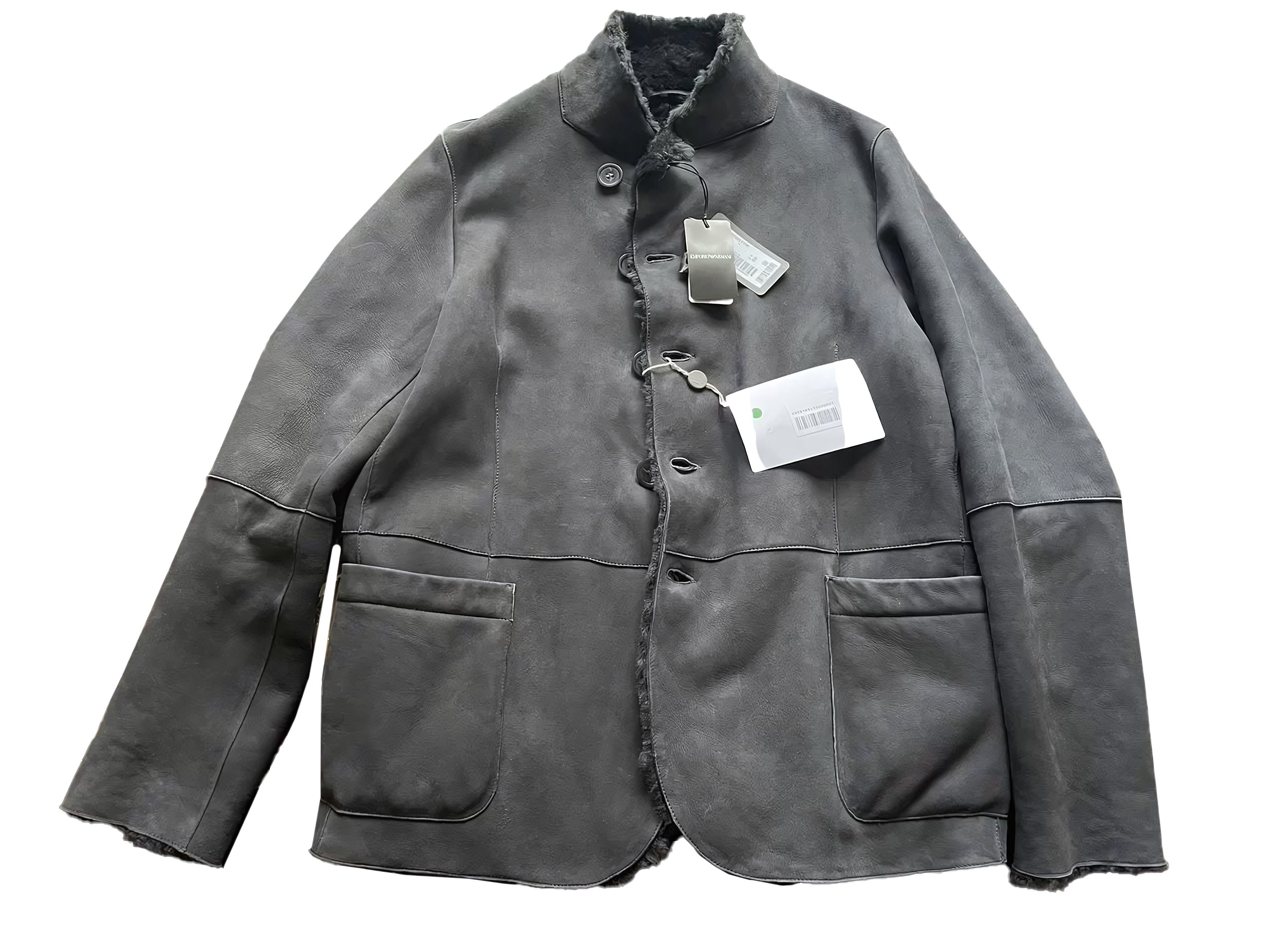 Emporio Armani FW'22 Minimalist Shearling Jacket