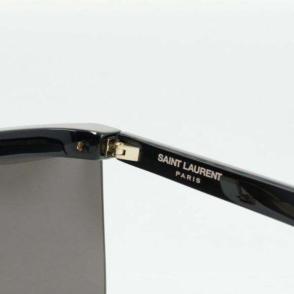 Saint Laurent Paris Saint Laurent SL537 PALACE 001 Sunglasses Black Shield Frame Size ONE SIZE - 7 Thumbnail