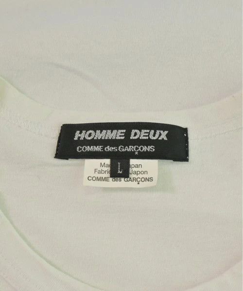 Comme des Garcons Homme Deux T-Shirts Hats Print Short Sleeve Cotton Crewneck White Size US L / EU 52-54 / 3 - 6 Thumbnail