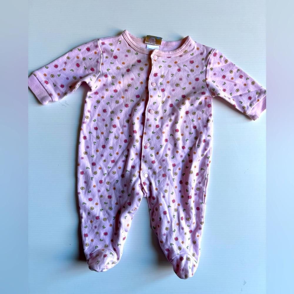 Designer Vintage Pink Pyjamas with Flowers Size ONE SIZE - 1 Thumbnail
