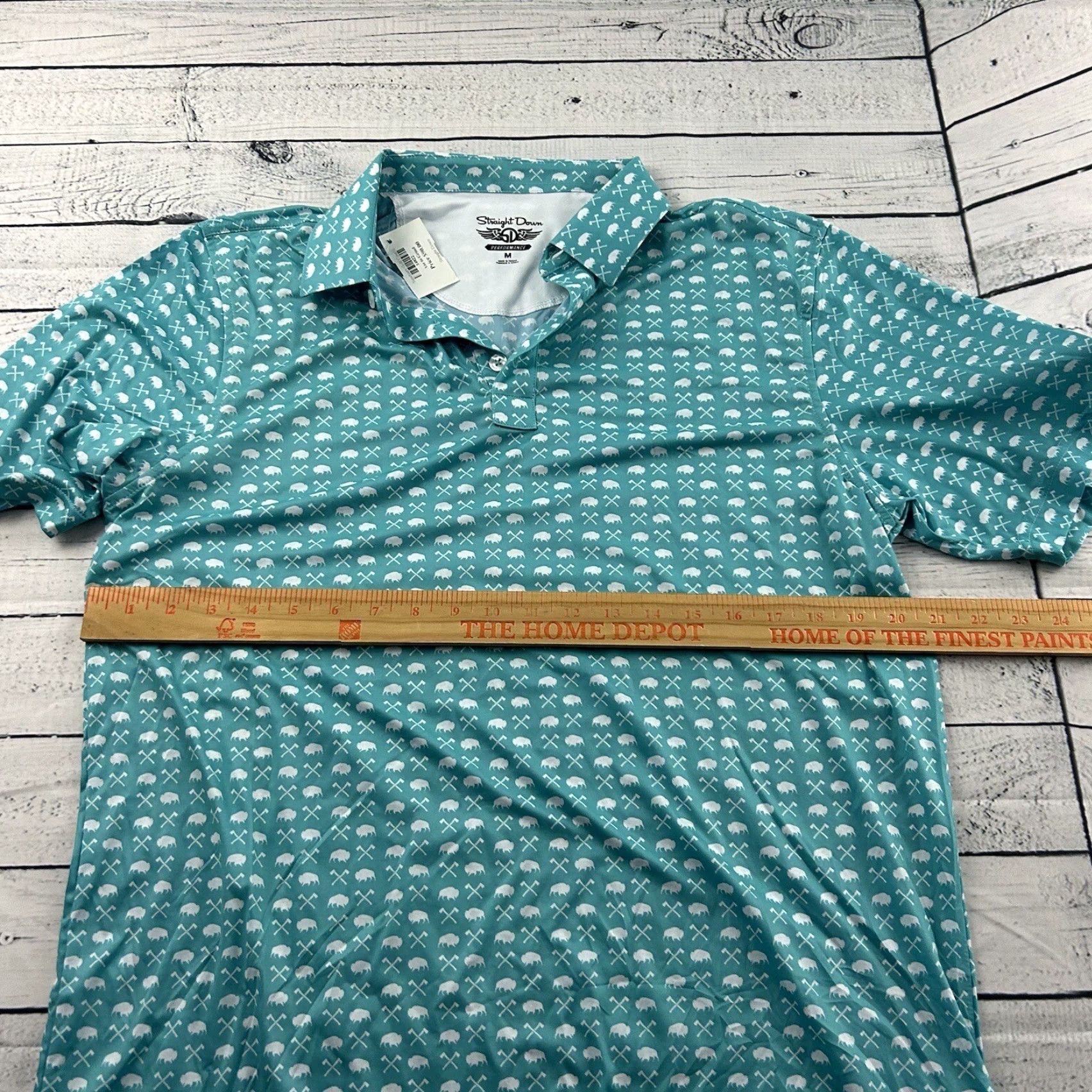 Sanctuary Straight Down Sanctuary Short Sleeve Polo Shirt Mens M Teal Shirt Size US M / EU 48-50 / 2 - 6 Thumbnail