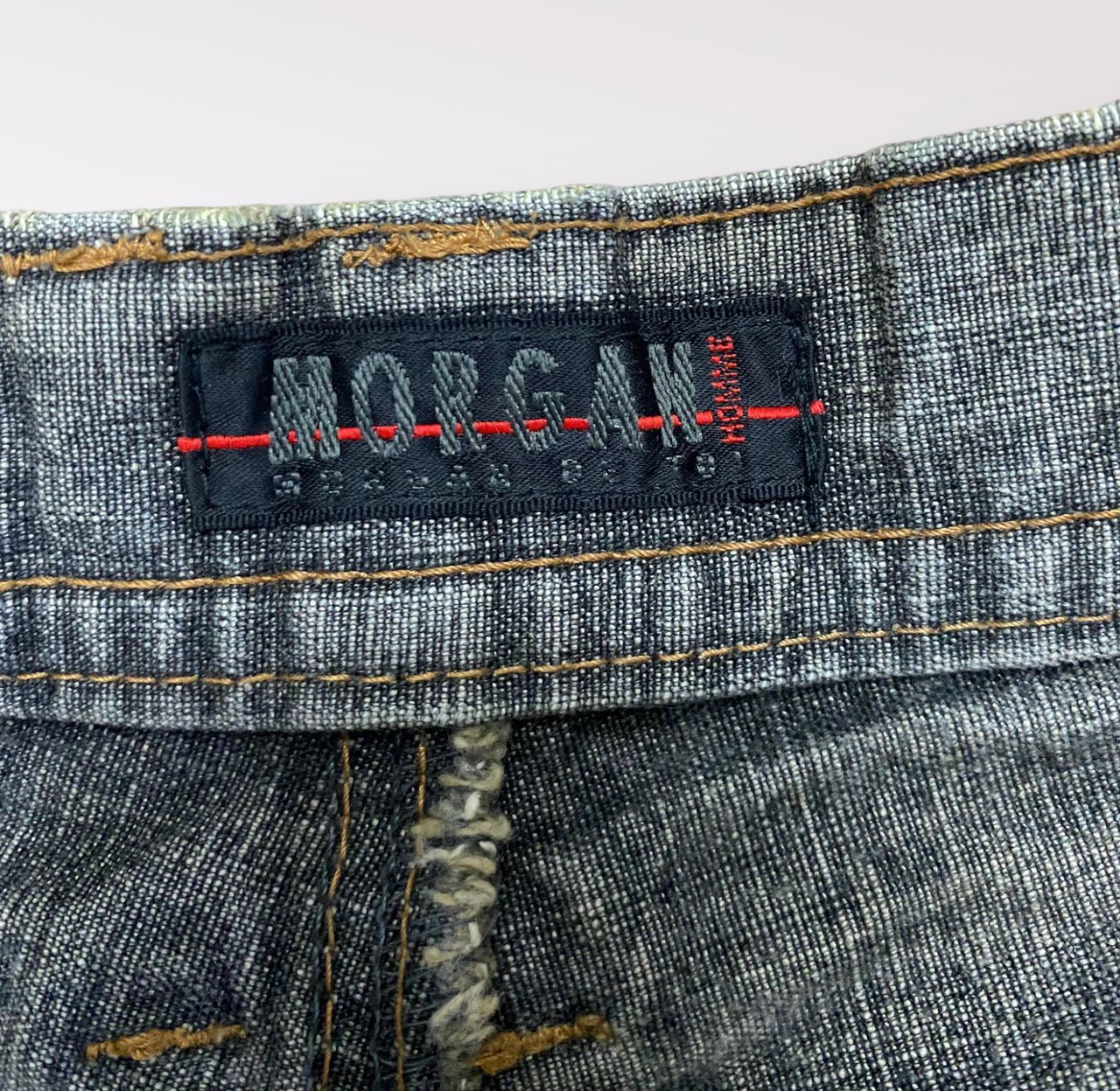 Morgan Homme 💥BEST OFFER💥MORGAN HOMME JAPANESE BRAND DISTRESSED DENIM Size US 30 / EU 46 - 12 Thumbnail