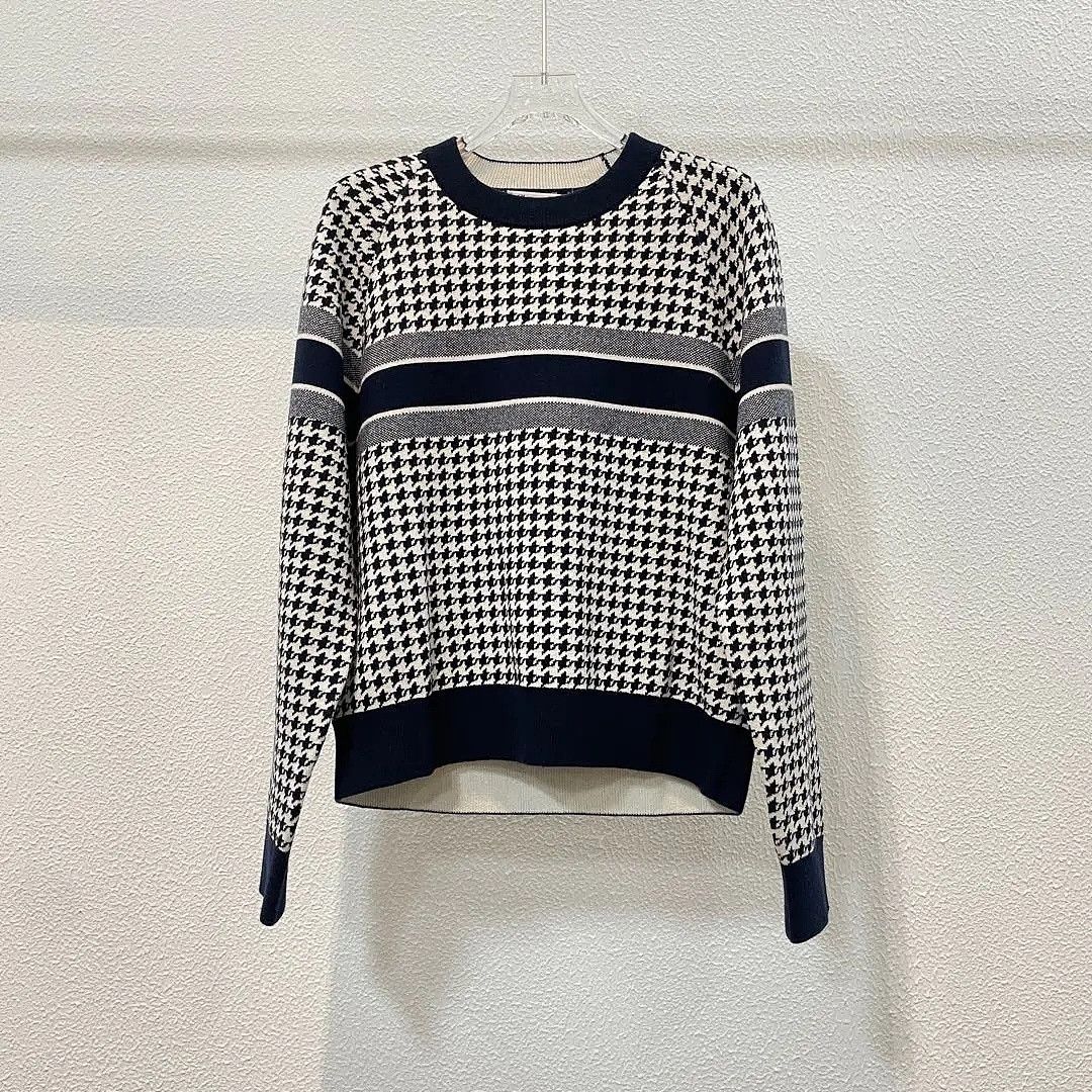 Dior Dior Houndstooth Logo Sweater Size 40 Size M / US 6-8 / IT 42-44 - 1 Thumbnail