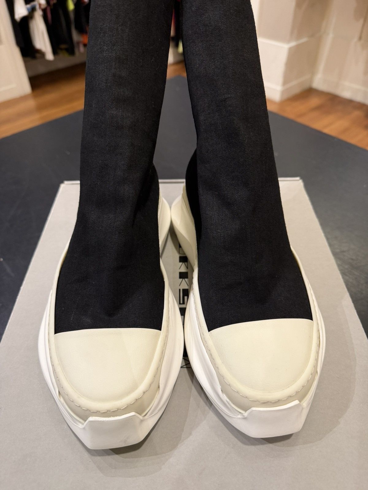 Rick Owens Drkshdw Rick Owens DRKSHDW Abstract Stocking Sneaker Boot Size US 6.5 / IT 36.5 - 5 Thumbnail