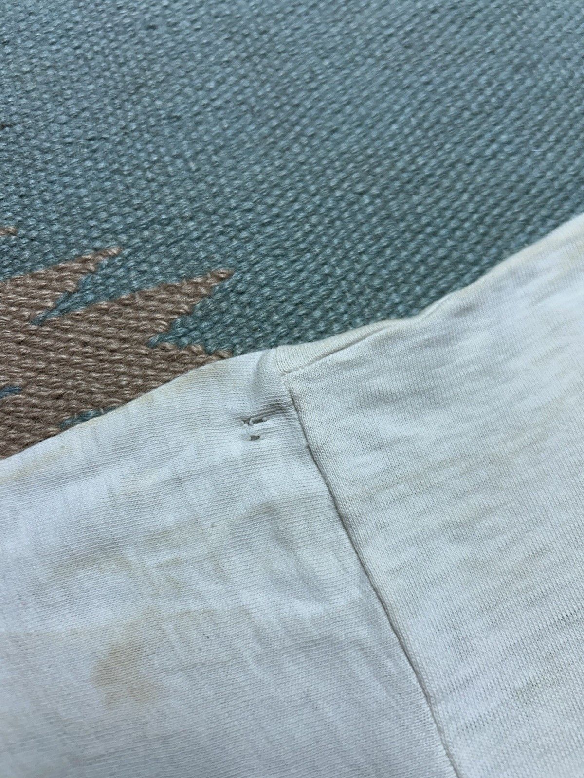 Vintage Vtg 1960s blank white t shirt Hanes soft cotton distressed M Size US M / EU 48-50 / 2 - 11 Thumbnail
