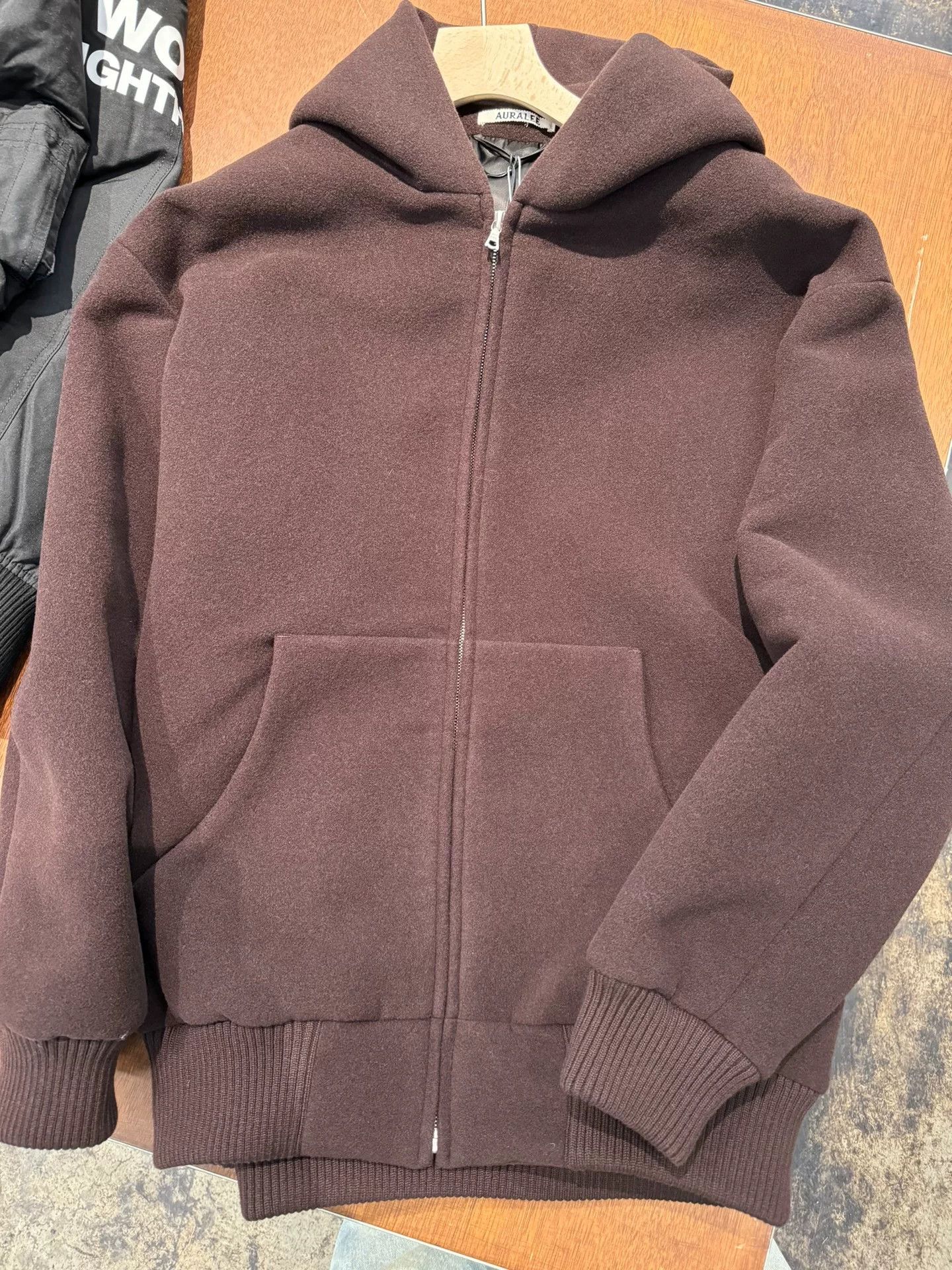 Auralee Auralee Heavy Wool Zip Hoodie in Brown Size US S / EU 44-46 / 1 - 1 Thumbnail