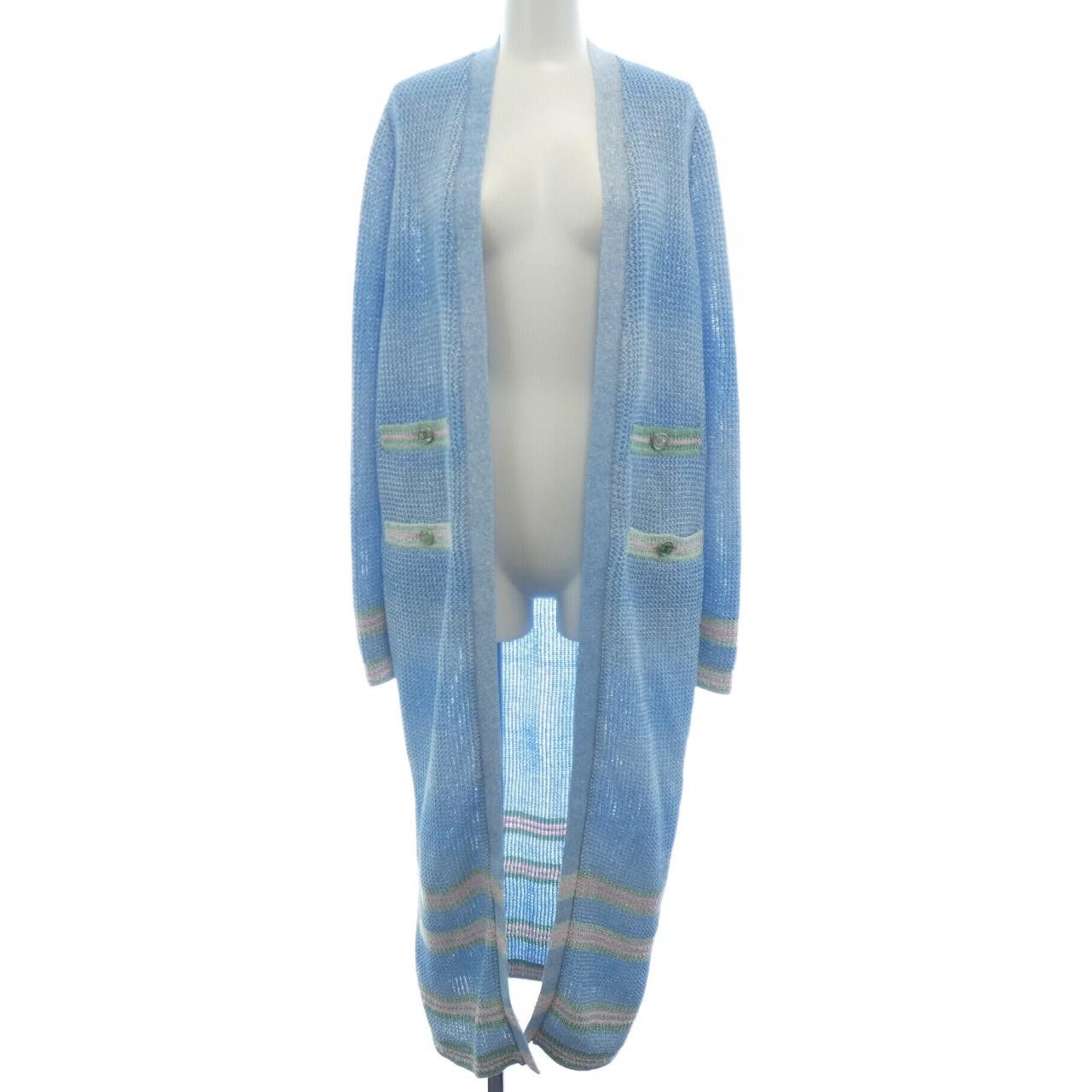 Chanel Chanel Chanel P74755K10673 Long Cardigan Cotton Tops P74755K10673 DUTY FREE for USA Size ONE SIZE - 1 Thumbnail