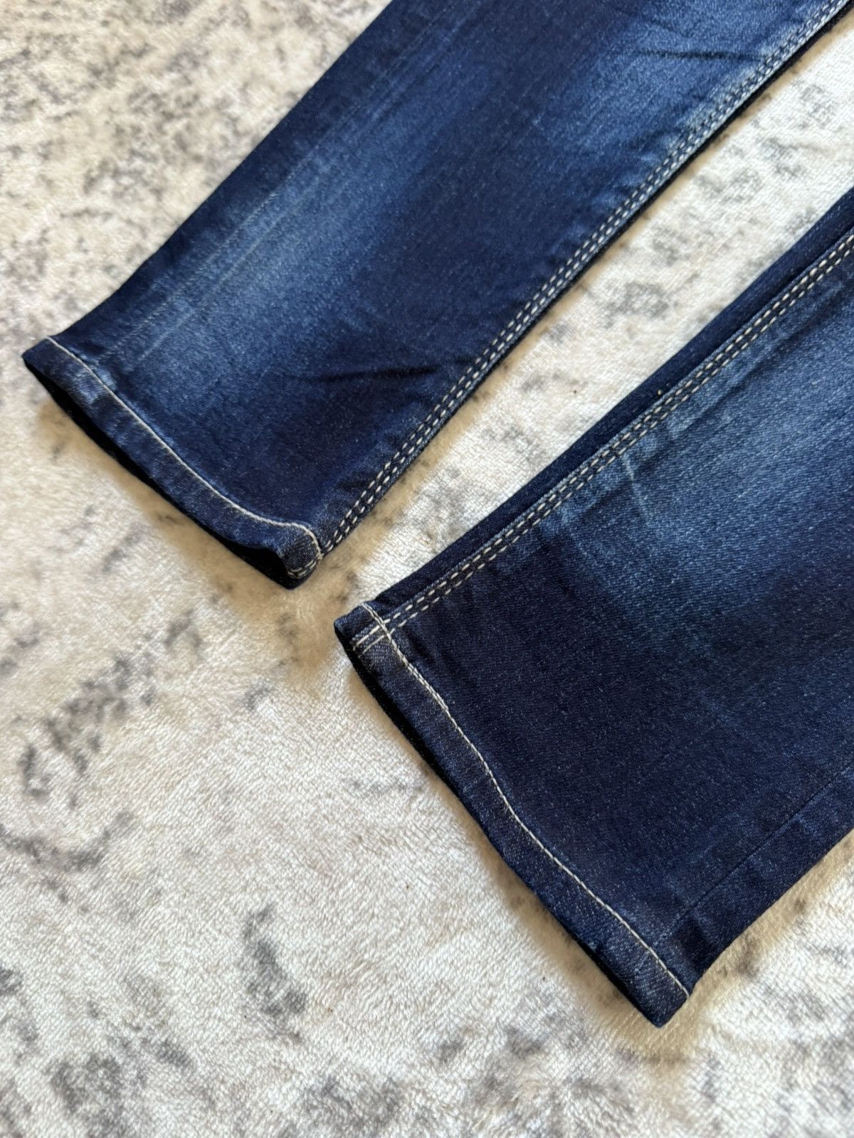 Japanese Brand Gostar De Fuga Shadow Fade Wash Whiskers Skinny Jeans Size US 29 - 9 Thumbnail