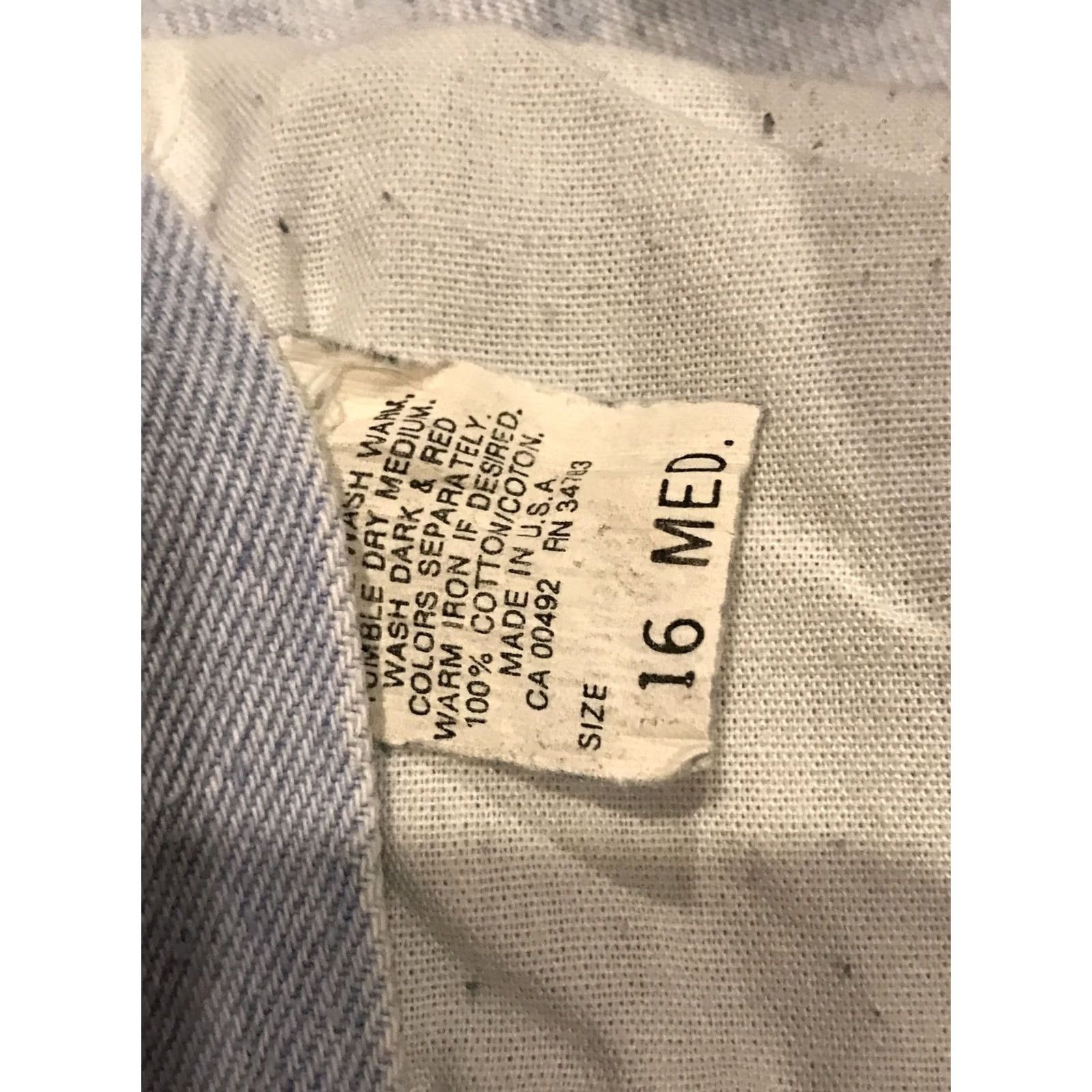 Lee VINTAGE Lee Riders Womens Jeans Mom 16M Blue Light Wash 34in Waist 29in Inseam USA B19 Size 38" / US 16 / IT 52 - 3 Thumbnail