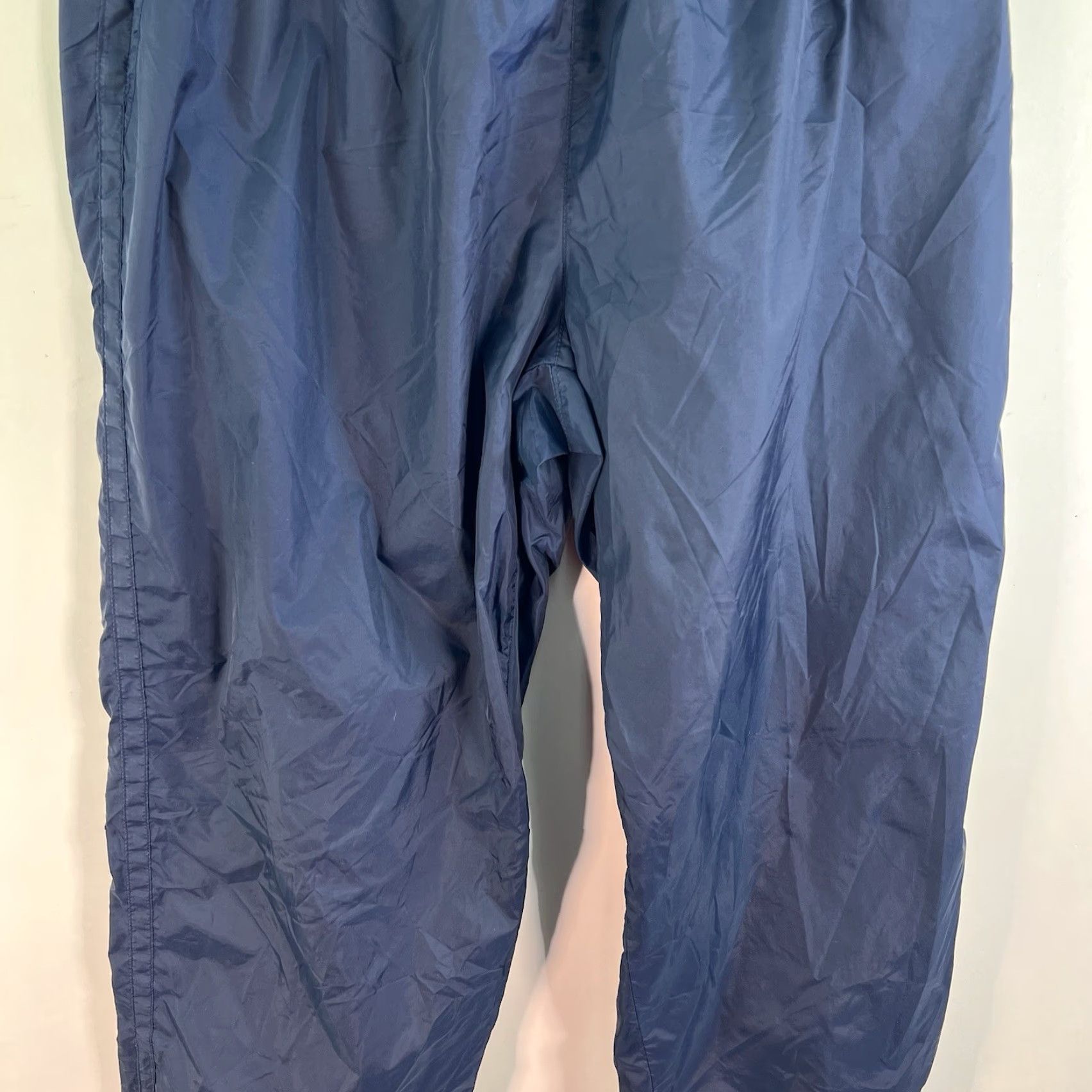 Nike VINTAGE Nike Track Pants Women Size L Tapered Joggers Softshell Blue 90s Athleisure Sports Size 36" / US 14 / IT 50 - 3 Thumbnail