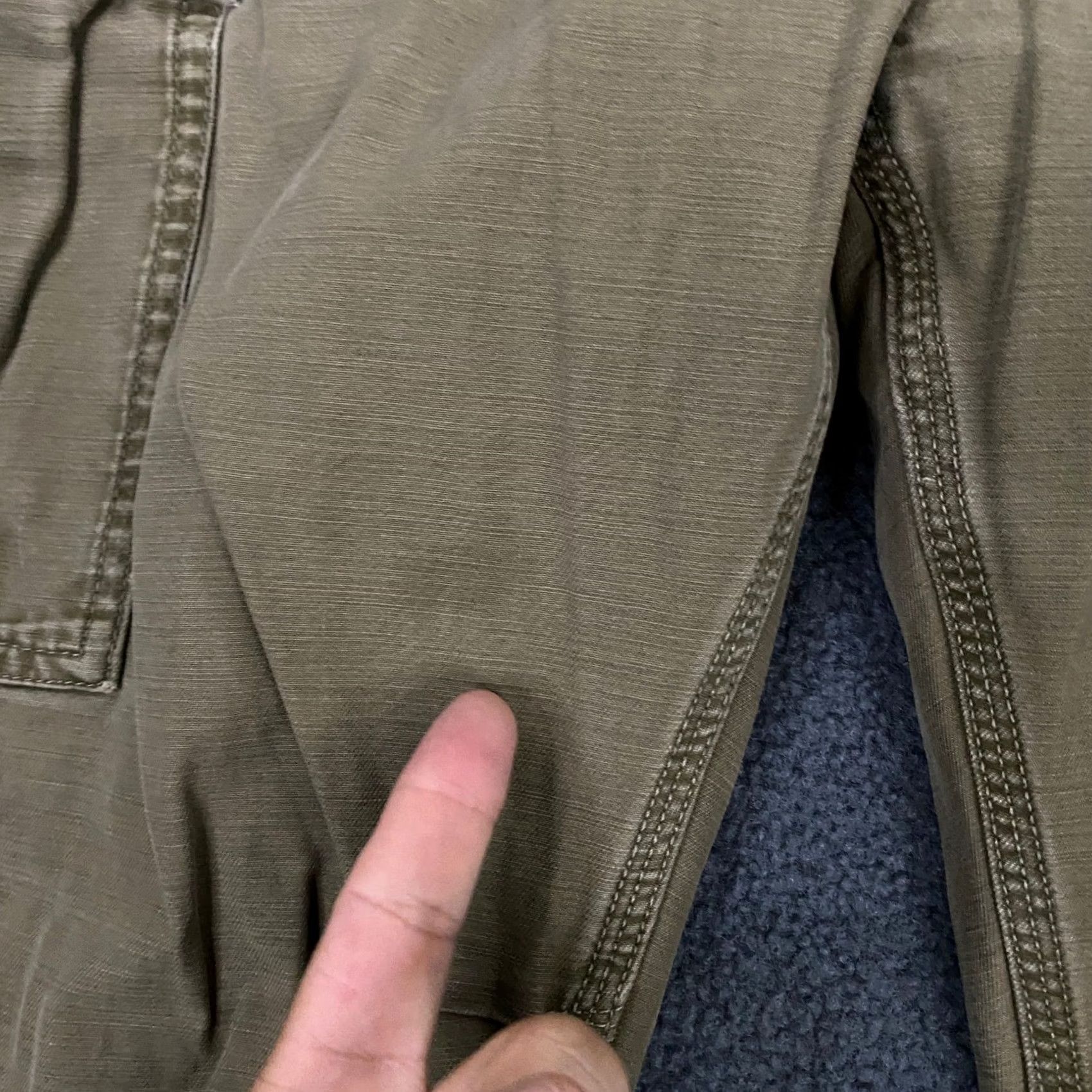 Buck Mason Buck Mason Pants Mens 34x30 Slim Fit Green Stone Twill Military Desert Cargo Size US 34 / EU 50 - 2 Thumbnail