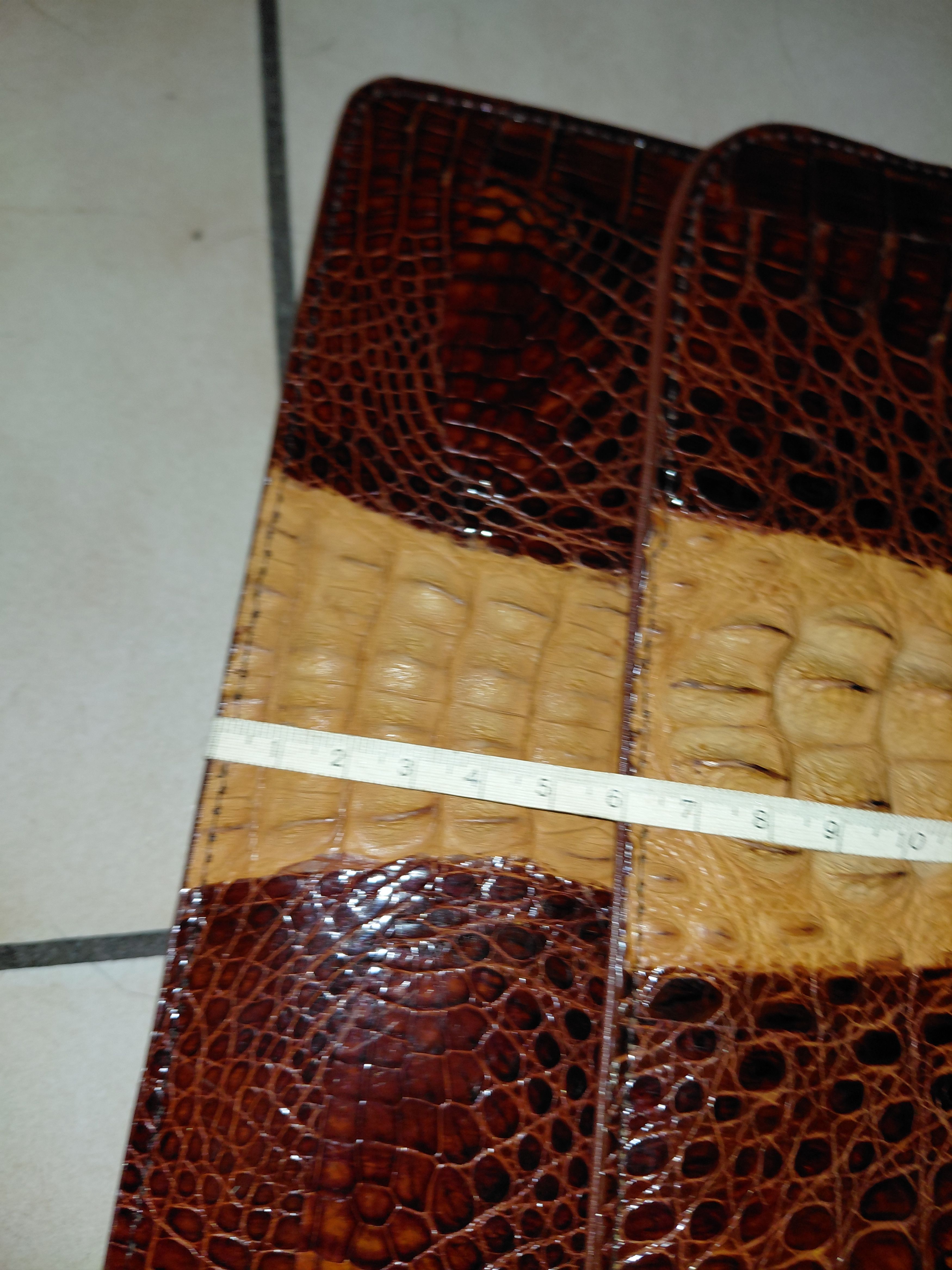 Diamond Leather Collection Real crocodile leather purse, with wallet and shoes Size ONE SIZE - 25 Thumbnail