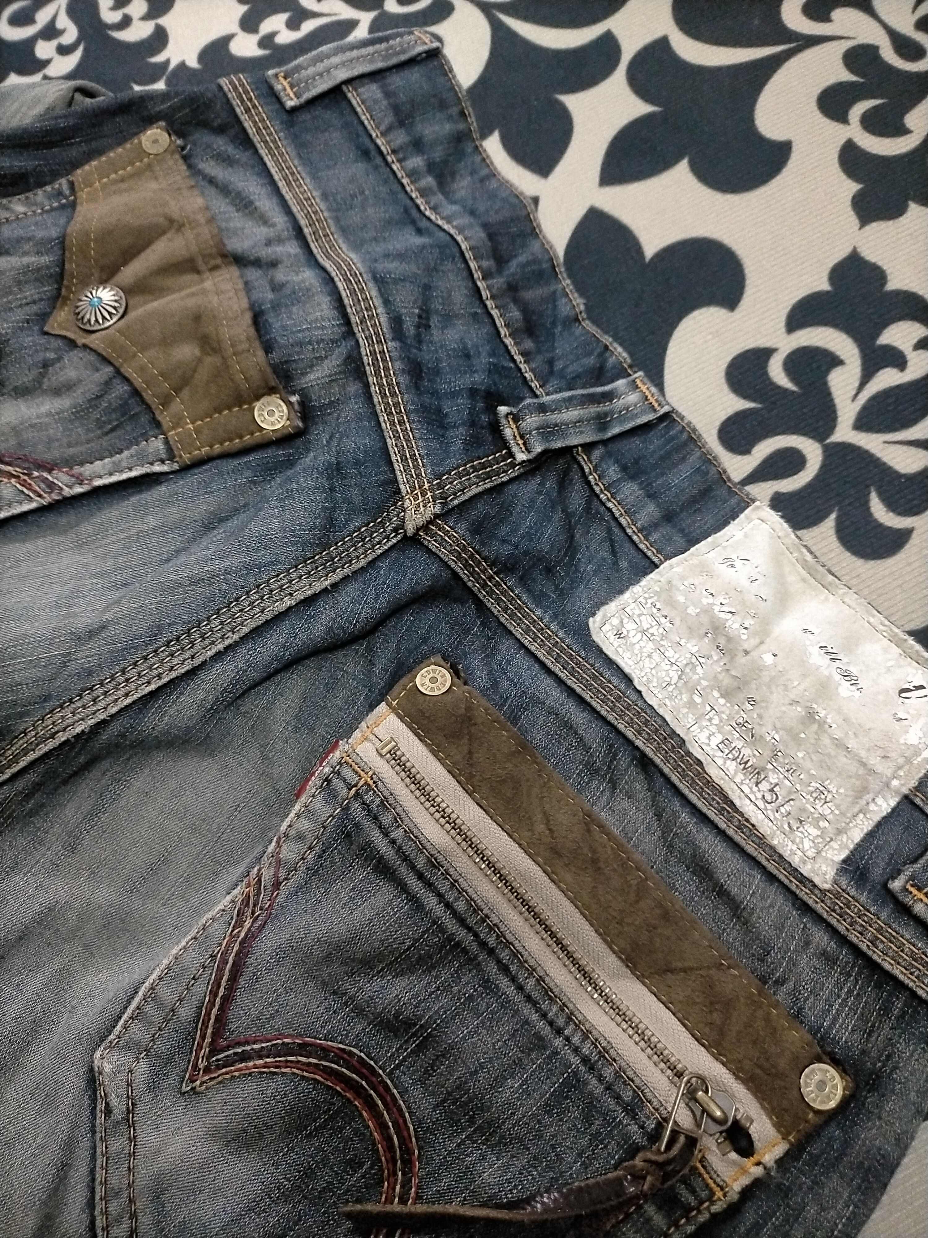 Edwin × If Six Was Nine 🔥Flare🔥Edwin xv Distressed Flare Jeans Size US 31 - 6 Thumbnail