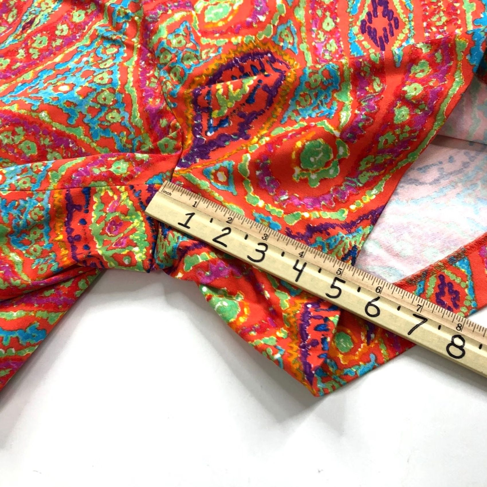 Ralph Lauren Lauren Ralph Lauren Bermuda Shorts Womens 16 Multicolor Geometric Print Stretch Casual Bermuda Shorts All Over Print 5 in Inseam Size 26" / US 2 / IT 38 - 5 Thumbnail
