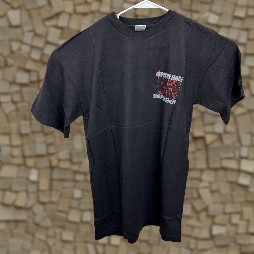 Vintage VINTAGE Depeche Mode T Shirt XL 80s Tour Deadstock Rare Take Time Black Cotton Unisex Graphic Tee 1980s Mens Womens Size US XL / EU 56 / 4 - 1 Thumbnail