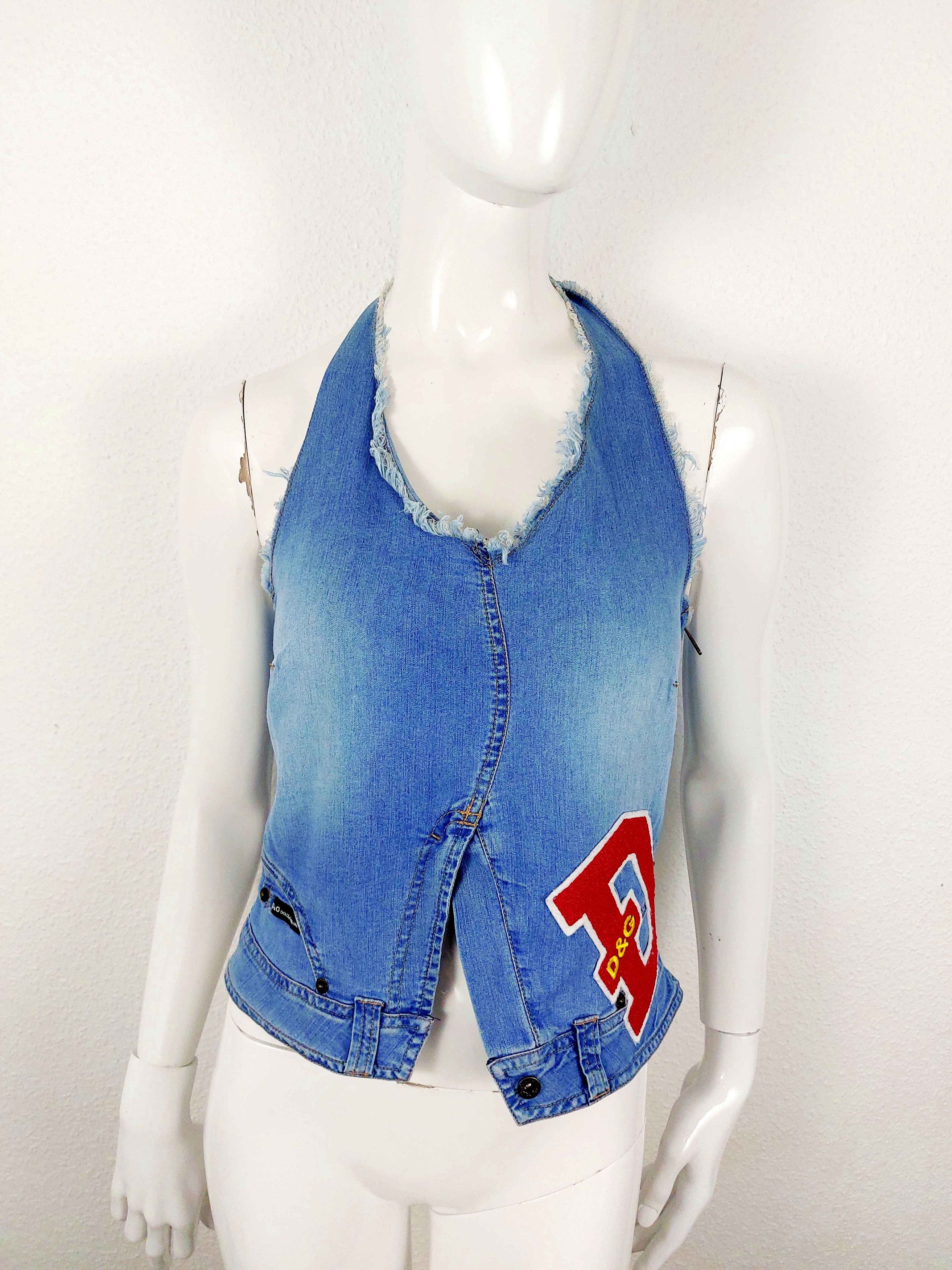 Dolce & Gabbana Dolce Gabbana D&G Patch Patches Cheerleader Bustier Top Size M / US 6-8 / IT 42-44 - 6 Thumbnail