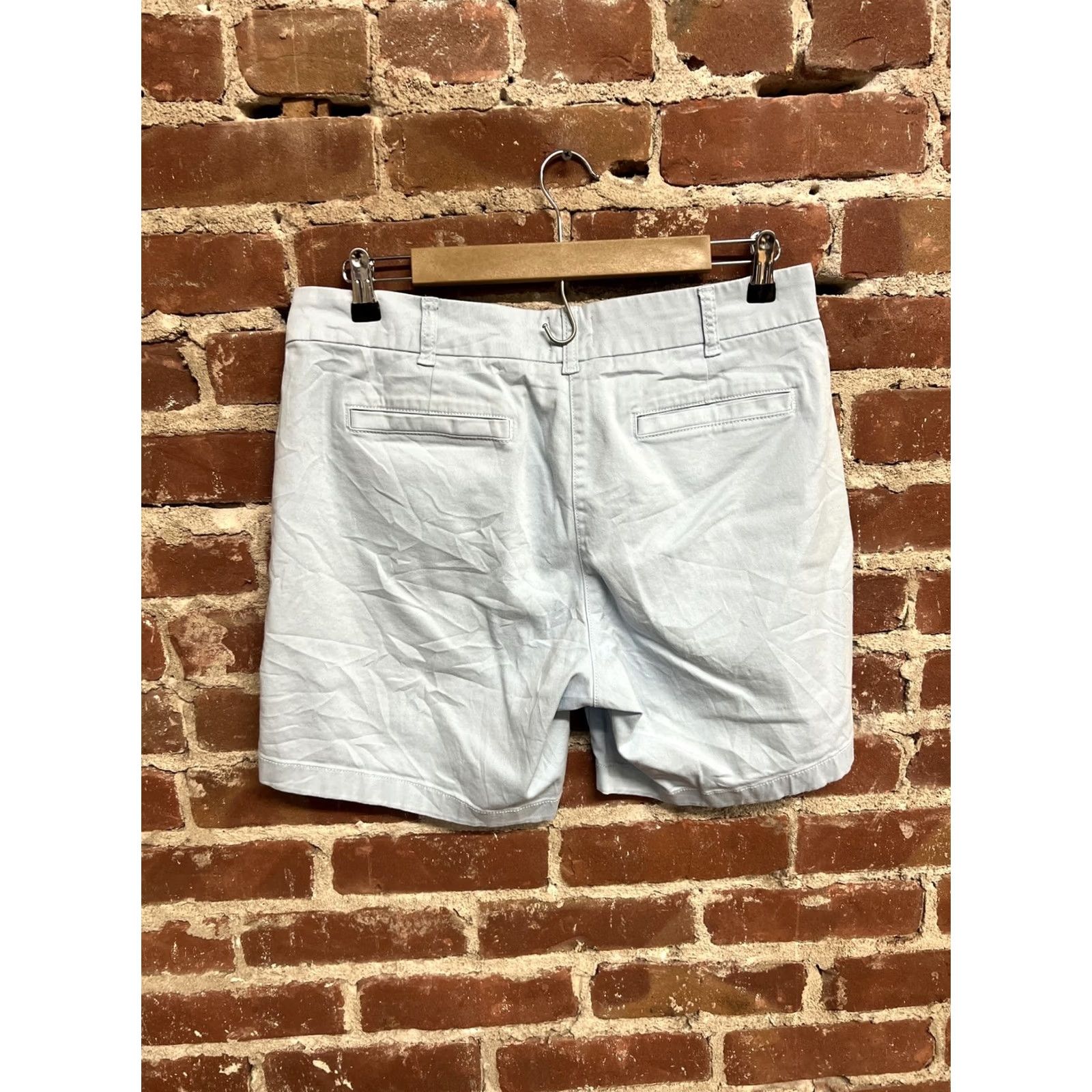 J.Crew J. Crew Womens Blue Chino Shorts Size 10 - Regular Cotton Chino Shorts Womens 10 Blue J.Crew Size 32" / US 10 / IT 46 - 2 Thumbnail