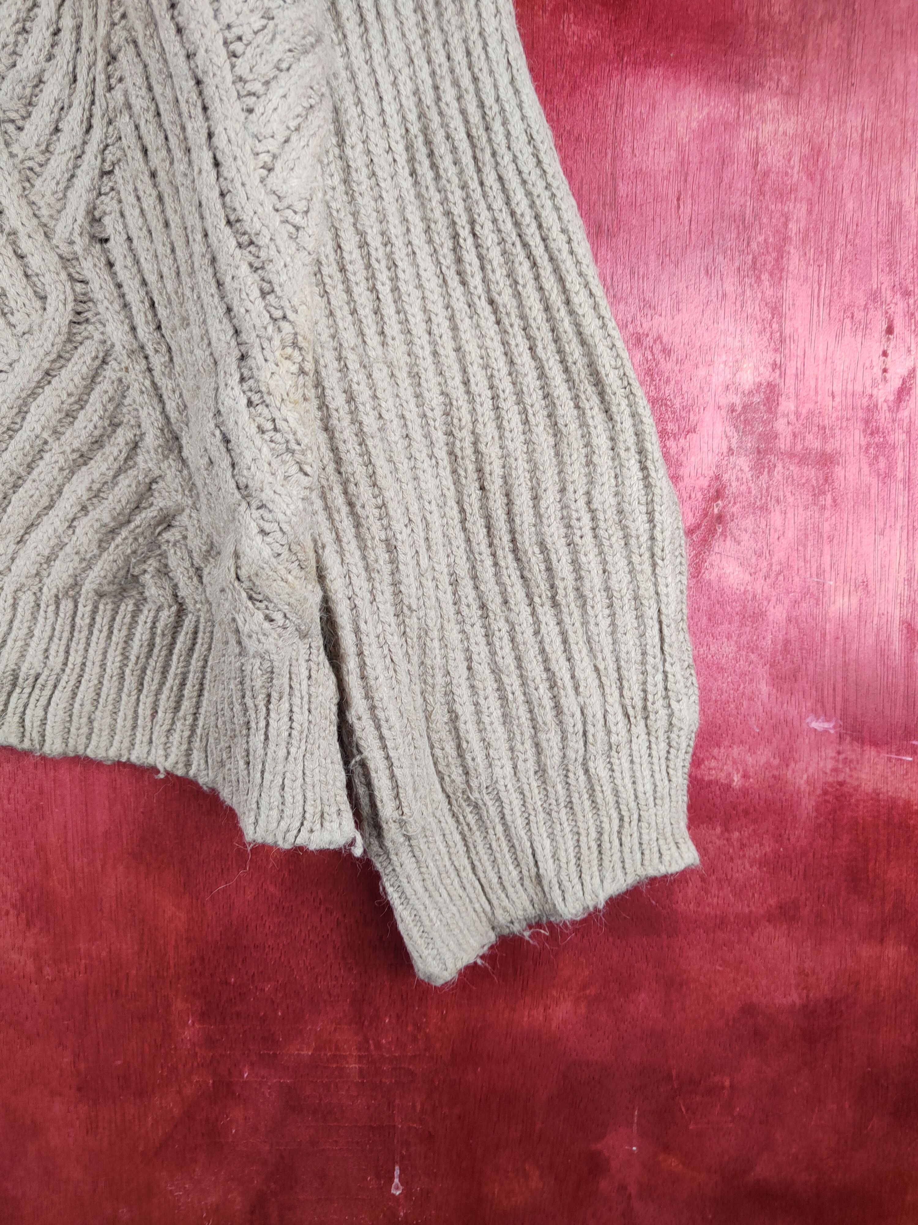 Japanese Brand × Vintage Manjuer Light Brown Knitwear Sweatshirts #S2351 Size US M / EU 48-50 / 2 - 6 Thumbnail