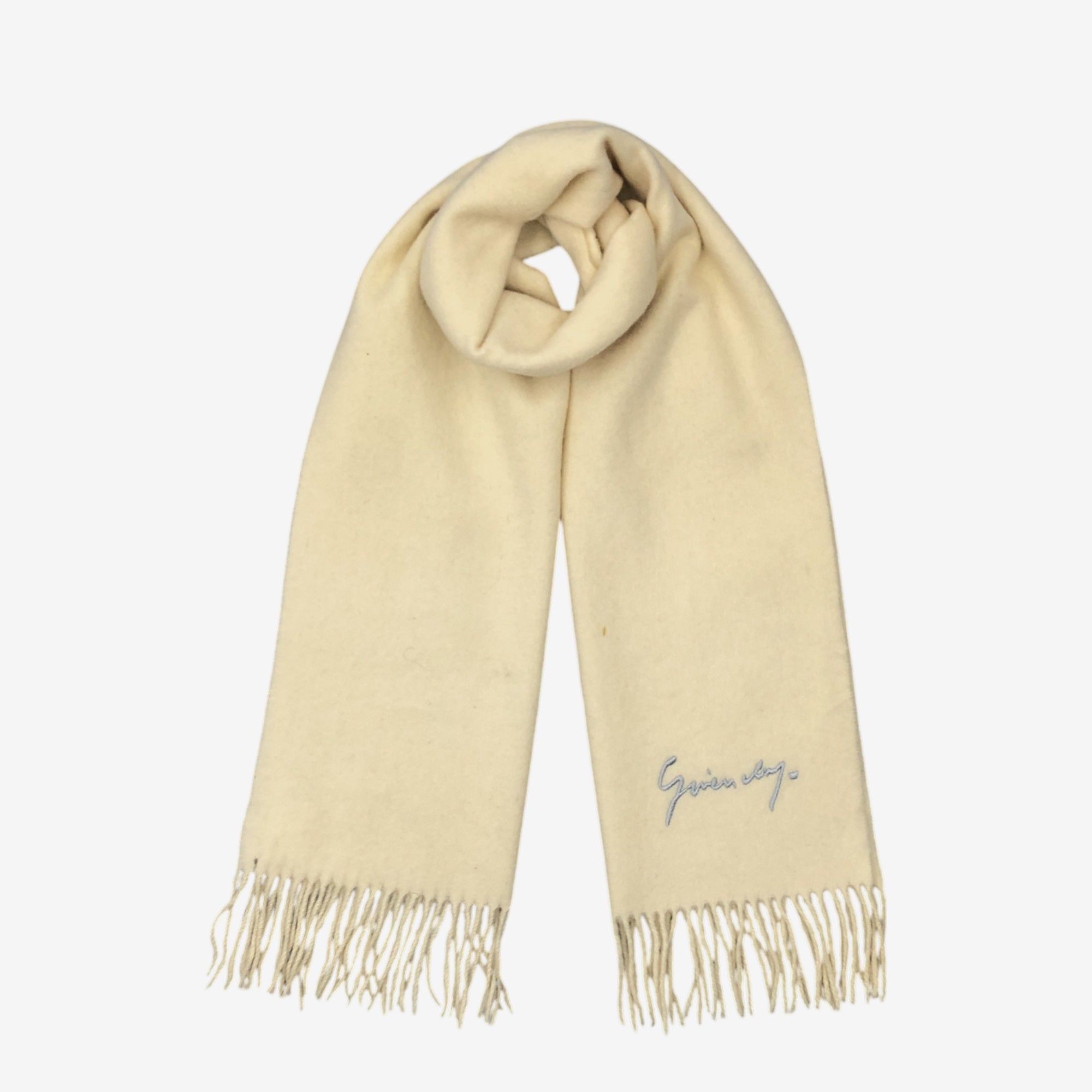Givenchy Vintage Givenchy Scarf Muffler Wool Winter Fringe Scarves Size ONE SIZE - 1 Thumbnail