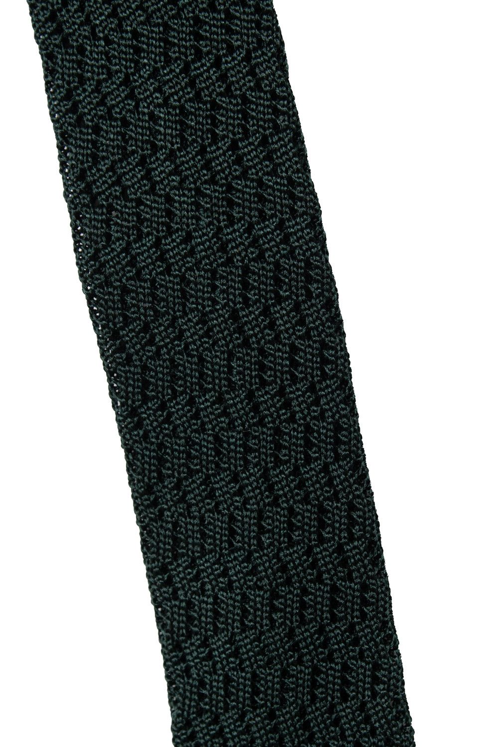 Rubinacci Rubinacci, green knitted tie scarf Size ONE SIZE - 2 Thumbnail