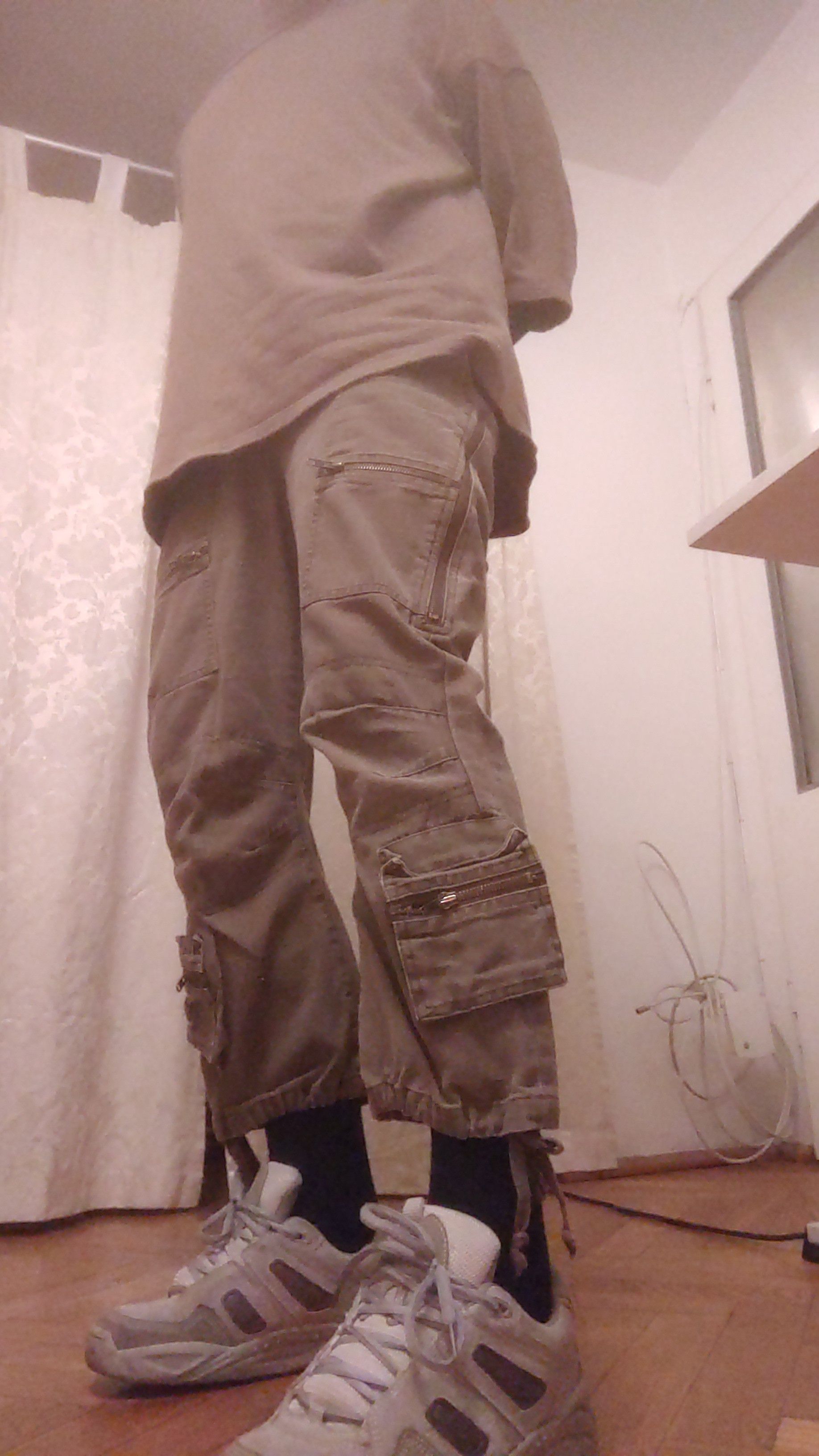 Japanese Brand × Vintage Detailed Cargo Pants Flared Hacker opium y2k Baggy Bootcut Size US 31 - 7 Thumbnail