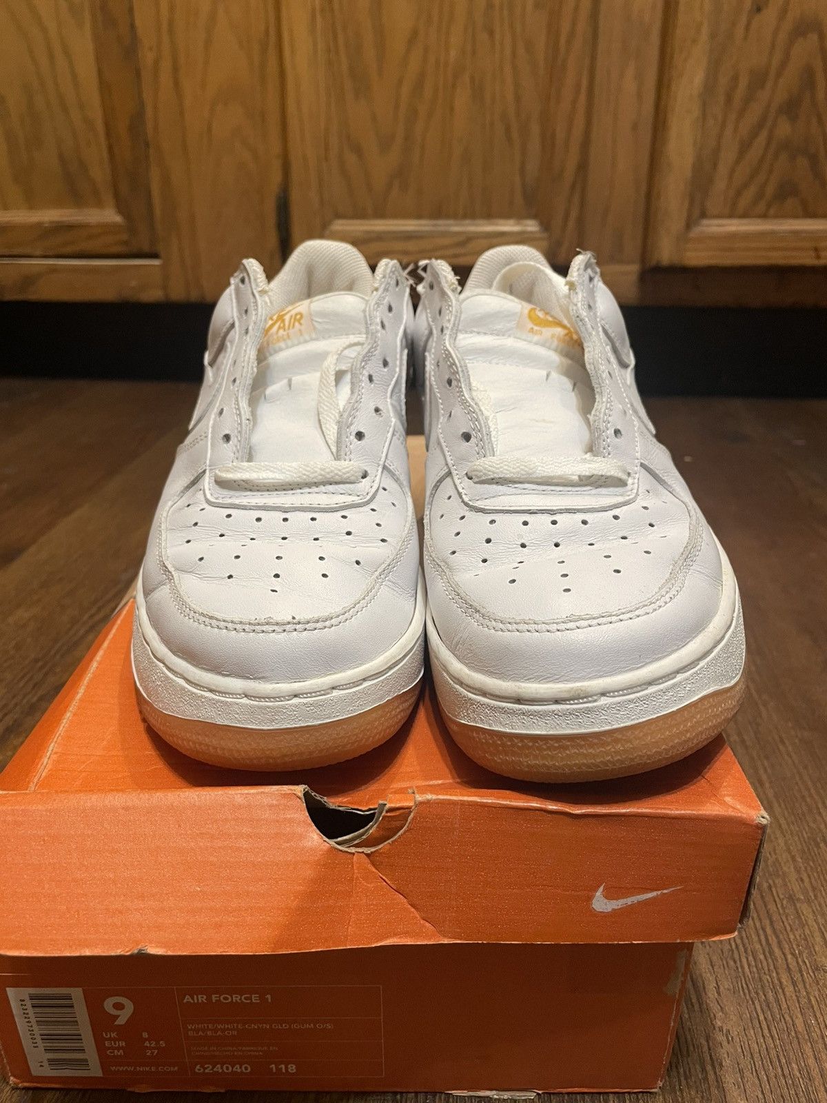 Nike × Vintage Nike Air Force 1 Canyon Gold 2002 Size US 9 / EU 42 - 2 Thumbnail
