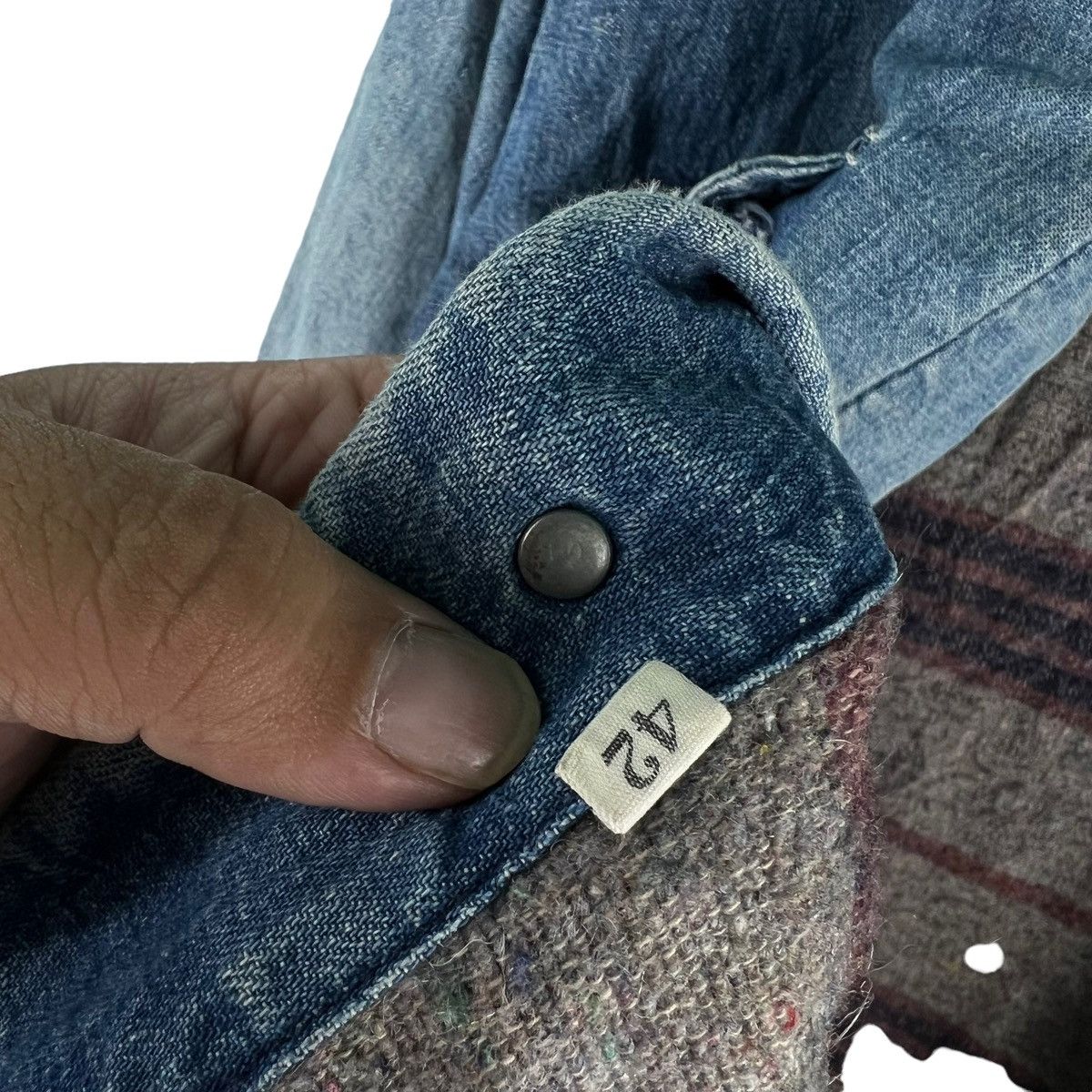 Vintage 🔥VINTAGE CHORE DENIM JACKET BLANKET LINING TOYO ENTERPRISE Size US M / EU 48-50 / 2 - 12 Thumbnail