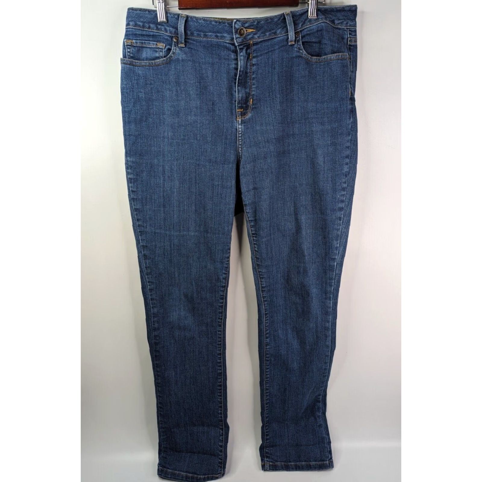 Vintage LL Bean Classic Fit Women's Size 14 M/T Jeans True Shape Slim Leg 284078 Size 36" / US 14 / IT 50 - 2 Thumbnail