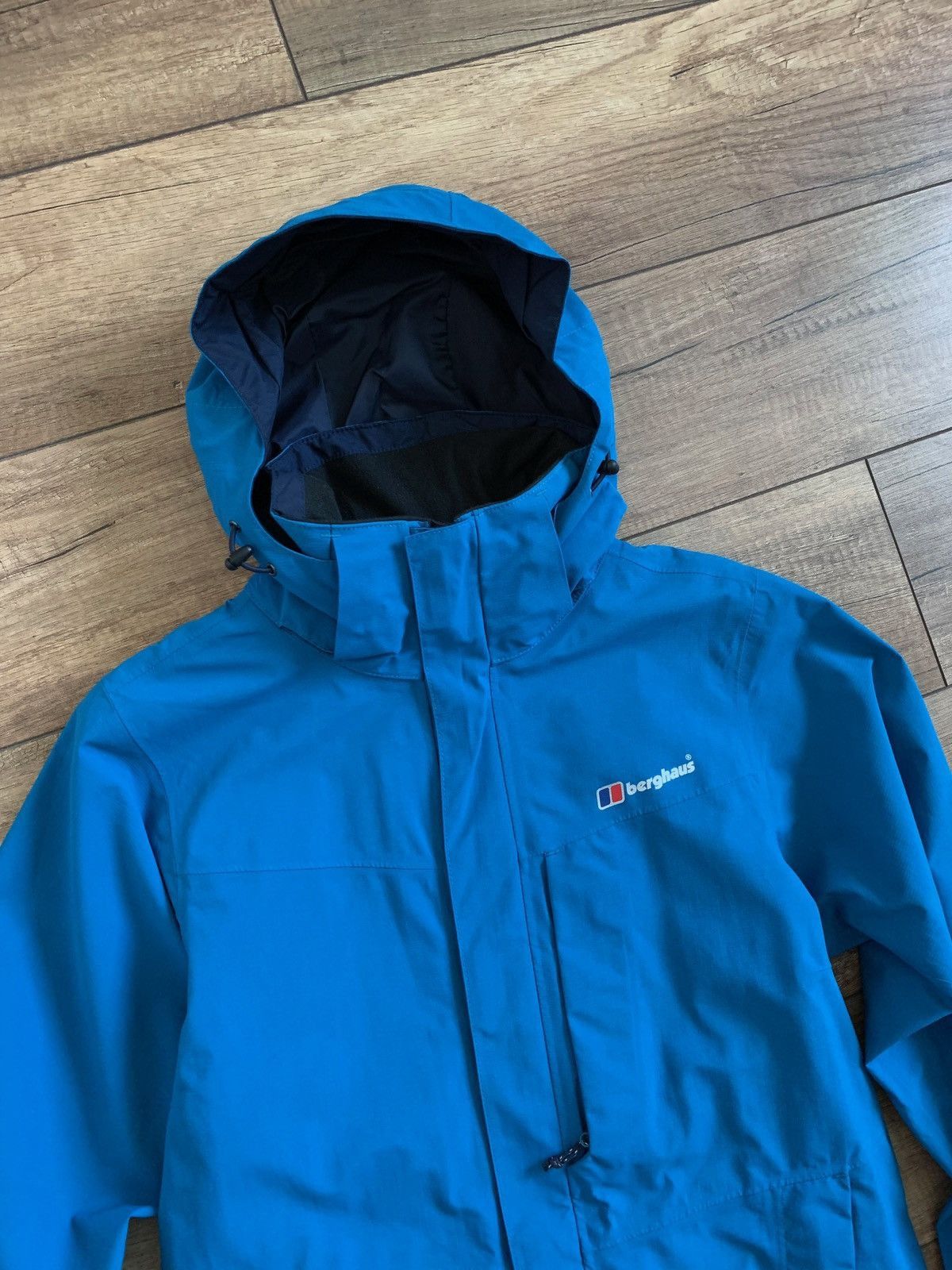 Berghaus Berghaus Gore-Tex Hooded Touring Blue Windbreaker Jacket Size S / US 4 / IT 40 - 2 Thumbnail