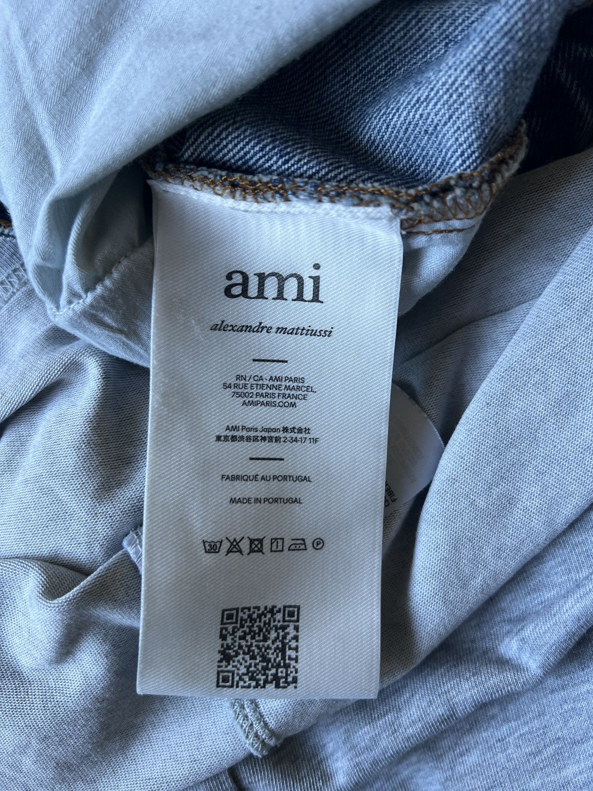 AMI AMI BLUE COTTON CLASSIC FIT JEANS Size US 30 / EU 46 - 9 Thumbnail