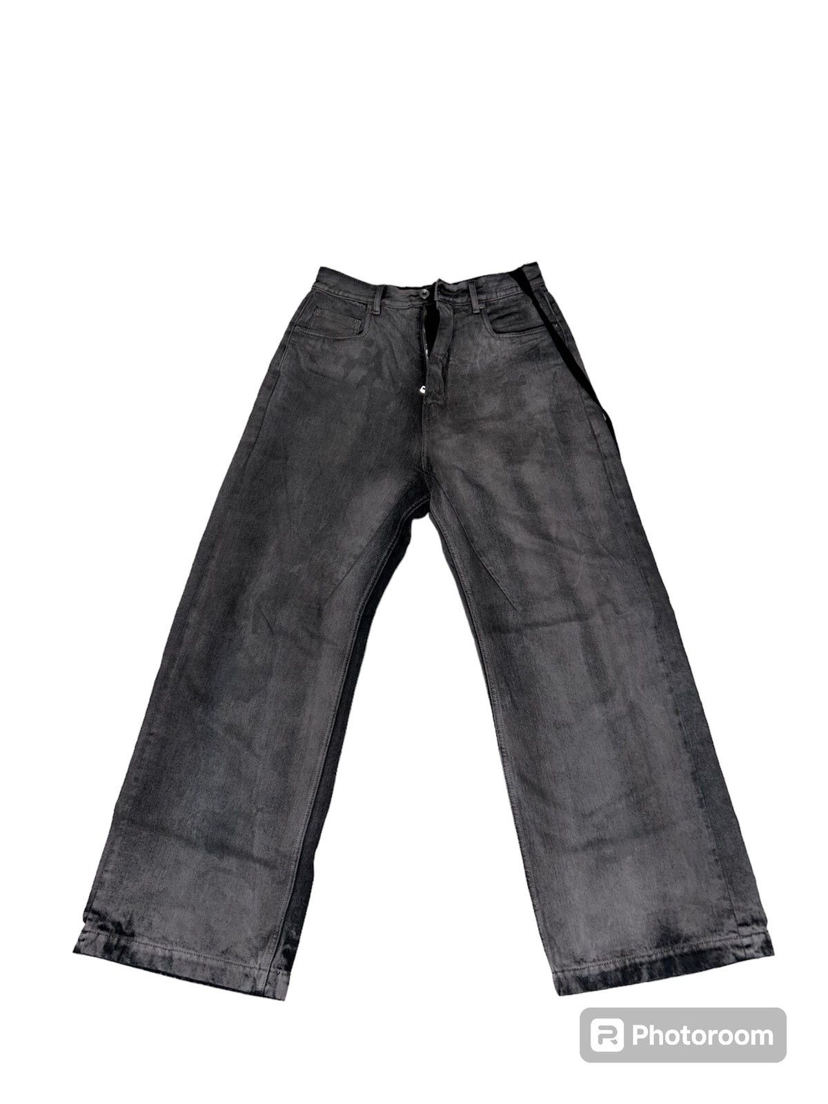 image of Rick Owens x Rick Owens Drkshdw Rick Owen Geth Cut Denim in Grey, Men's (Size 31)