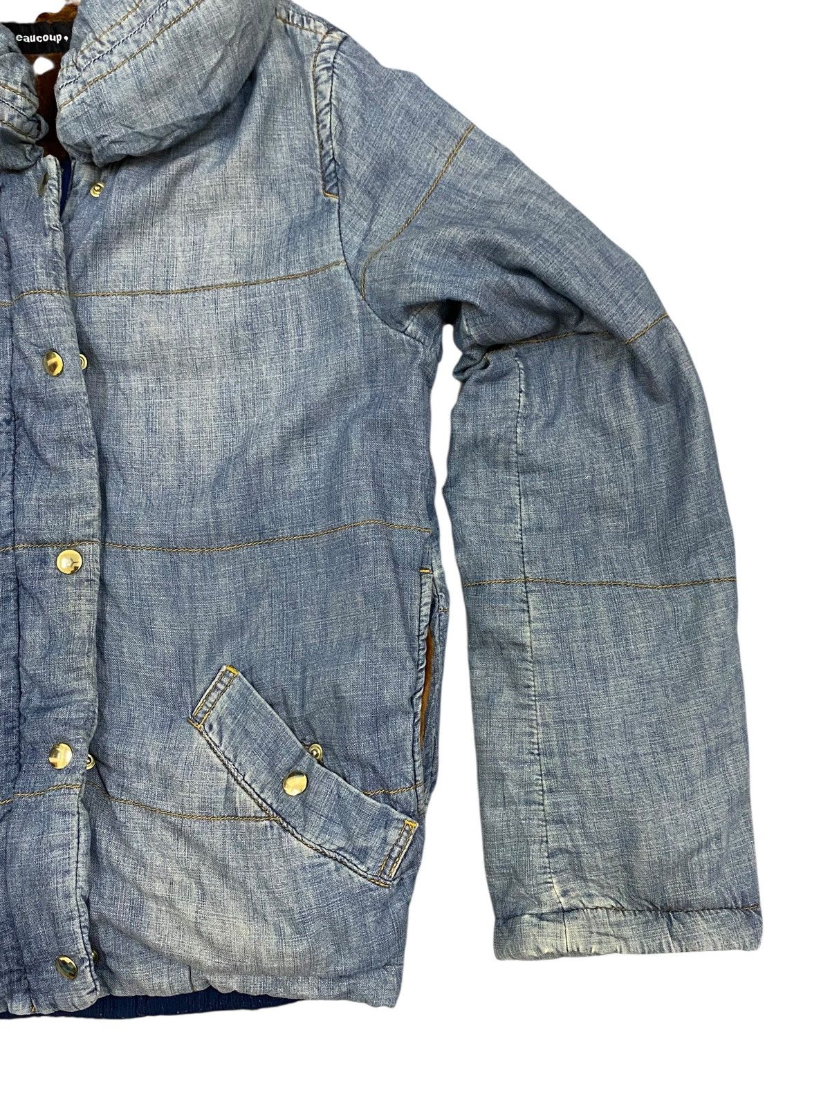 Issey Miyake Mercibeaucoup Archive Washed Jacket Faux Fur Lined Collar Size US M / EU 48-50 / 2 - 4 Thumbnail