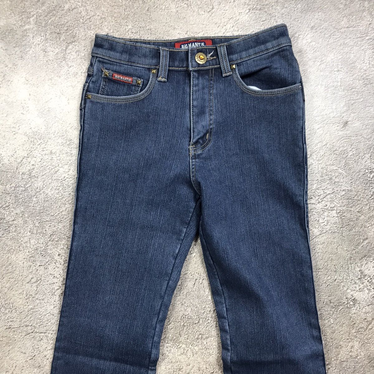 Vintage Vintage Y2K Baggy Wide Leg Distressed Jeans Grunge Logo 27 Size 27" / US 4 / IT 40 - 3 Thumbnail