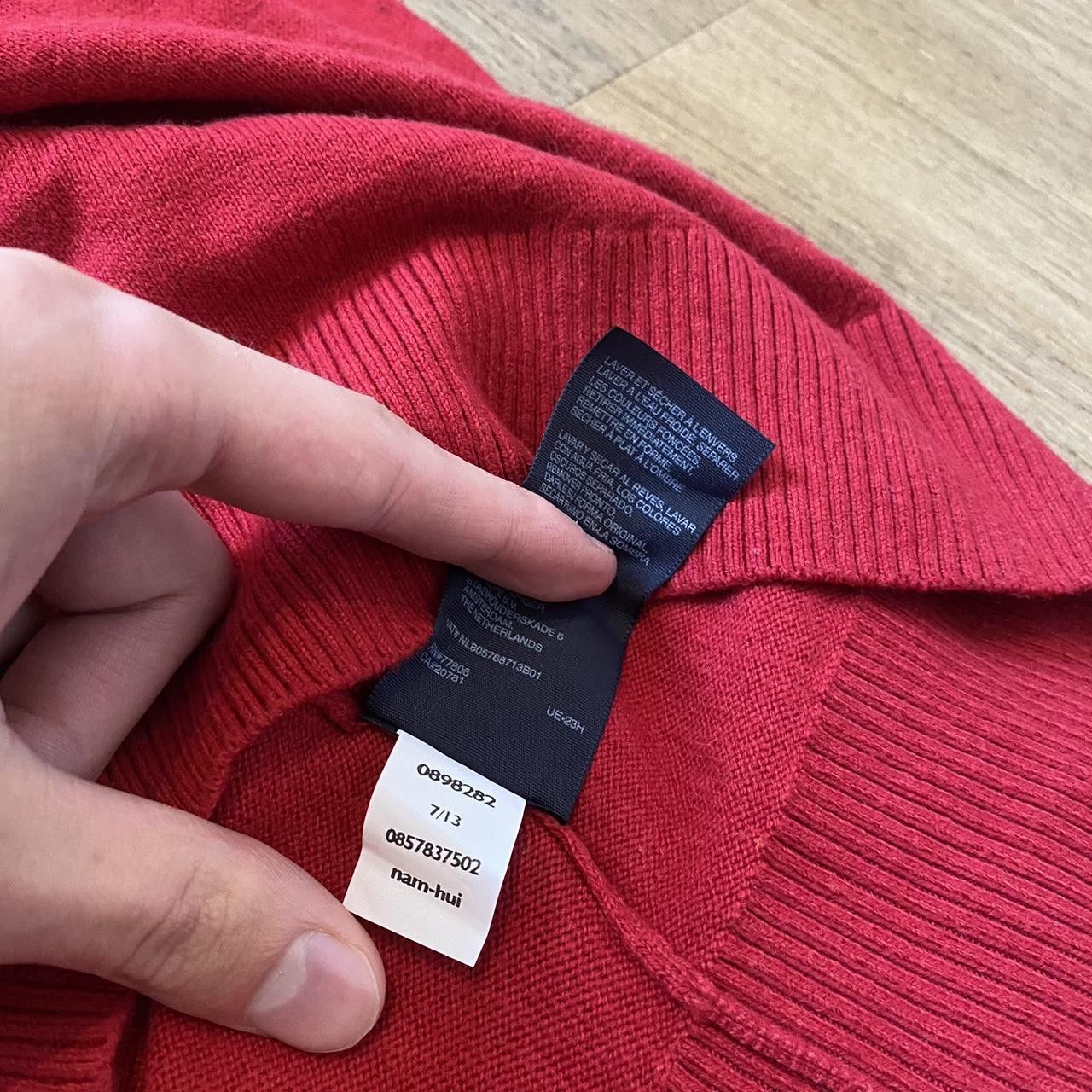 Tommy Hilfiger Red Tommy Hilfiger V neck jumper Classy Old Money Size US M / EU 48-50 / 2 - 5 Thumbnail