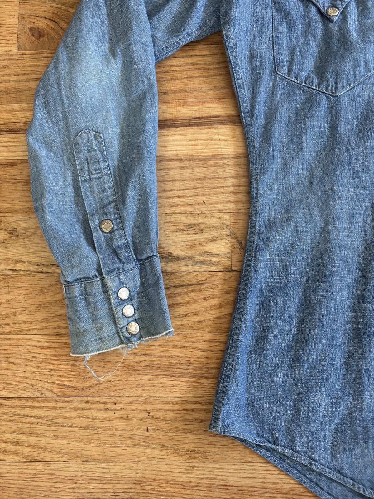 Polo Ralph Lauren Vintage Polo Ralph Lauren Denim Western Button Down Shirt Size US S / EU 44-46 / 1 - 6 Thumbnail
