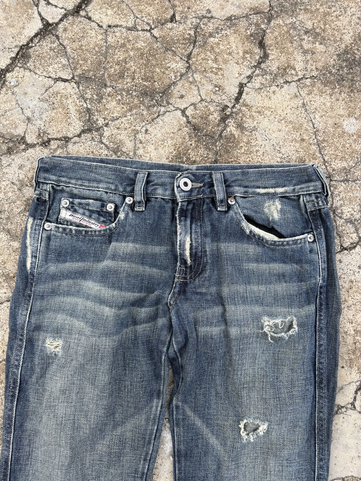 Diesel Vintage Diesel Jeans Flared Distressed Denim Pant Size US 32 / EU 48 - 3 Thumbnail