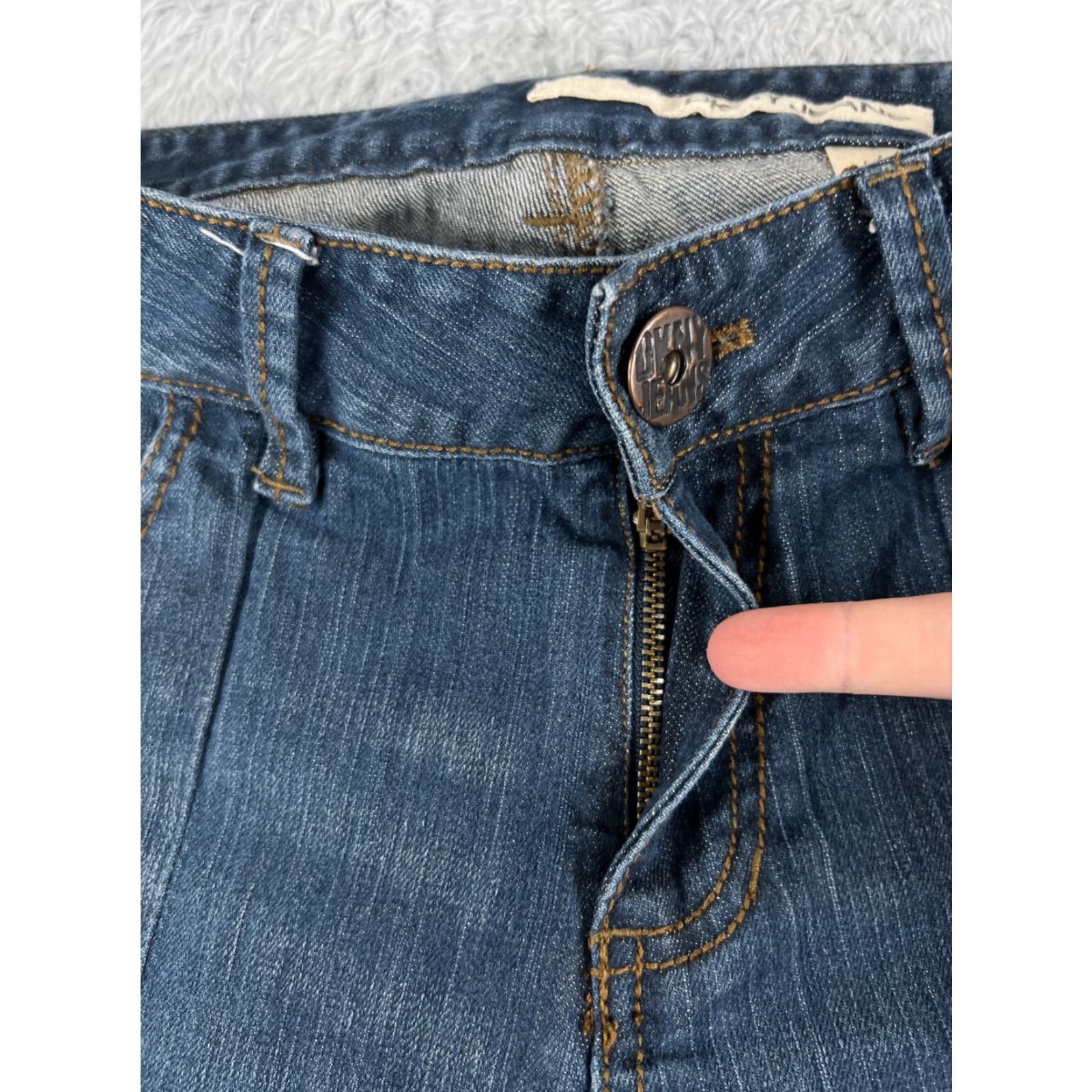 DKNY DKNY Women's Blue Denim Bootcut Jeans 12 Cotton Blend Mid Rise 31x31 Casual Pants Size 34" / US 12 / IT 48 - 5 Thumbnail