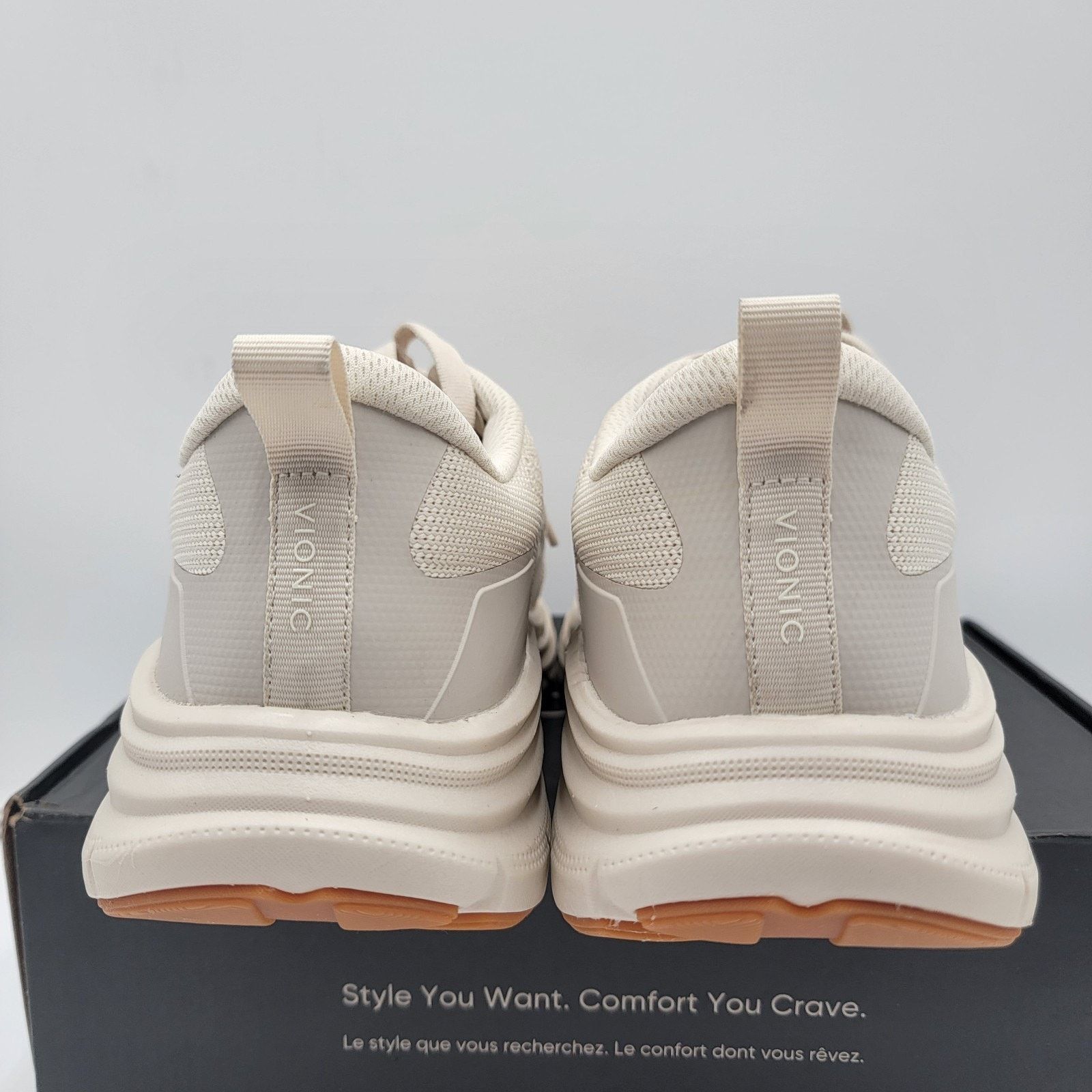 Vionic Vionic Walk Max Women's Lace Up Comfort Sneaker Cream - 9.5W Size US 9.5 / IT 39.5 - 5 Thumbnail