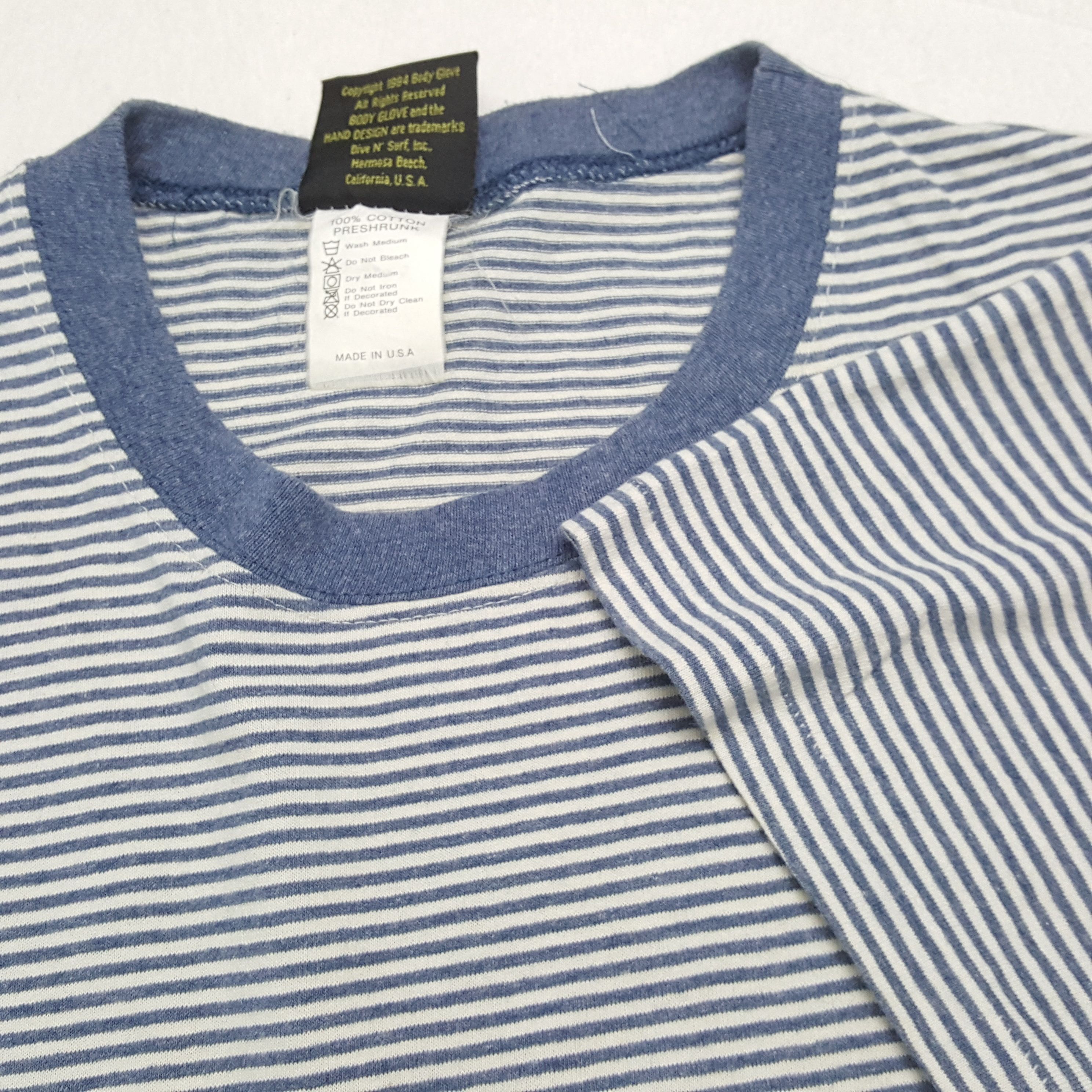 Body Glove × Vintage BODY GLOVE Stripes Design Style Tshirt Size US M / EU 48-50 / 2 - 5 Thumbnail