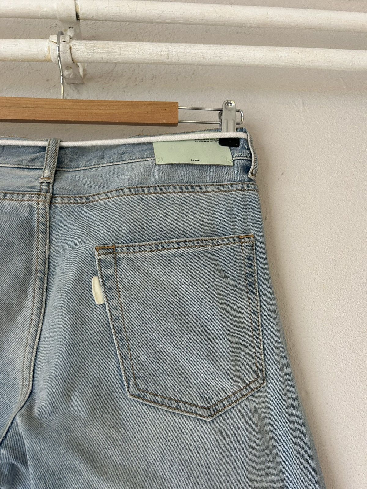 Off-White Off-White Diagonal Stripe Jeans - Size 30 Size US 30 / EU 46 - 7 Thumbnail