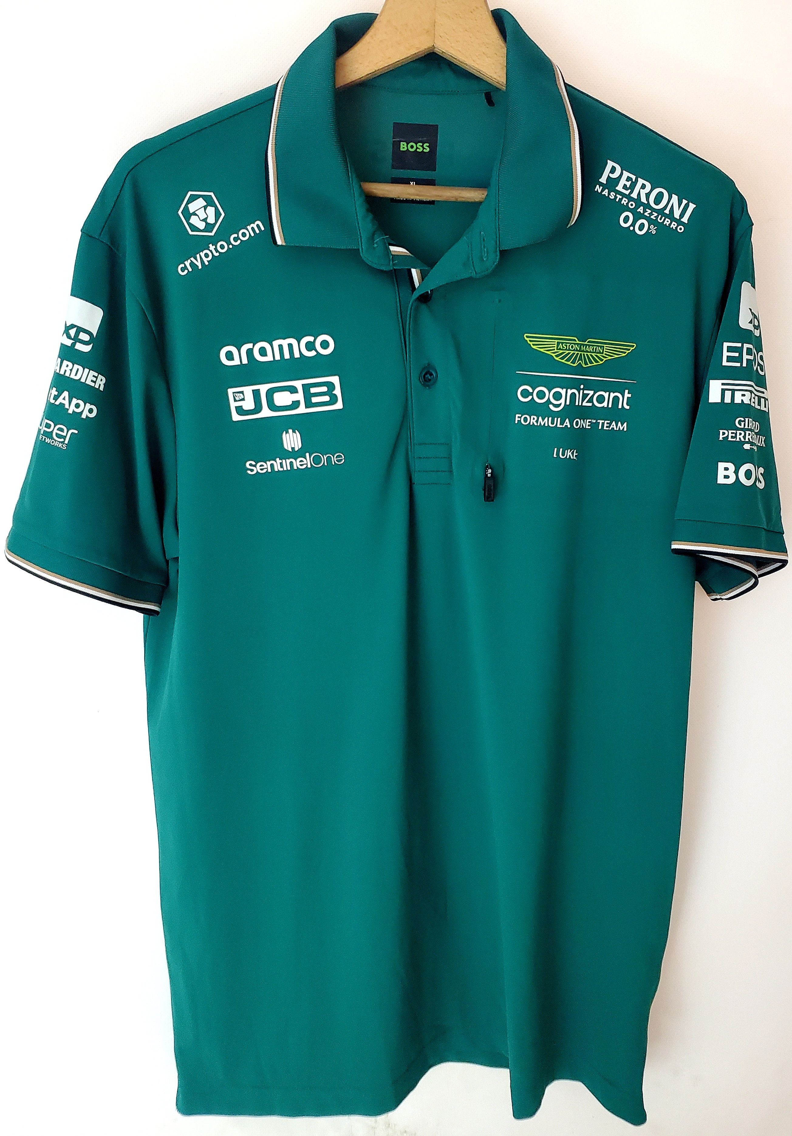 Formula 1 2023 Aston Martin F1 Team Supplied Items Shirt HUGO BOSS Xl Size US XL / EU 56 / 4 - 2 Thumbnail