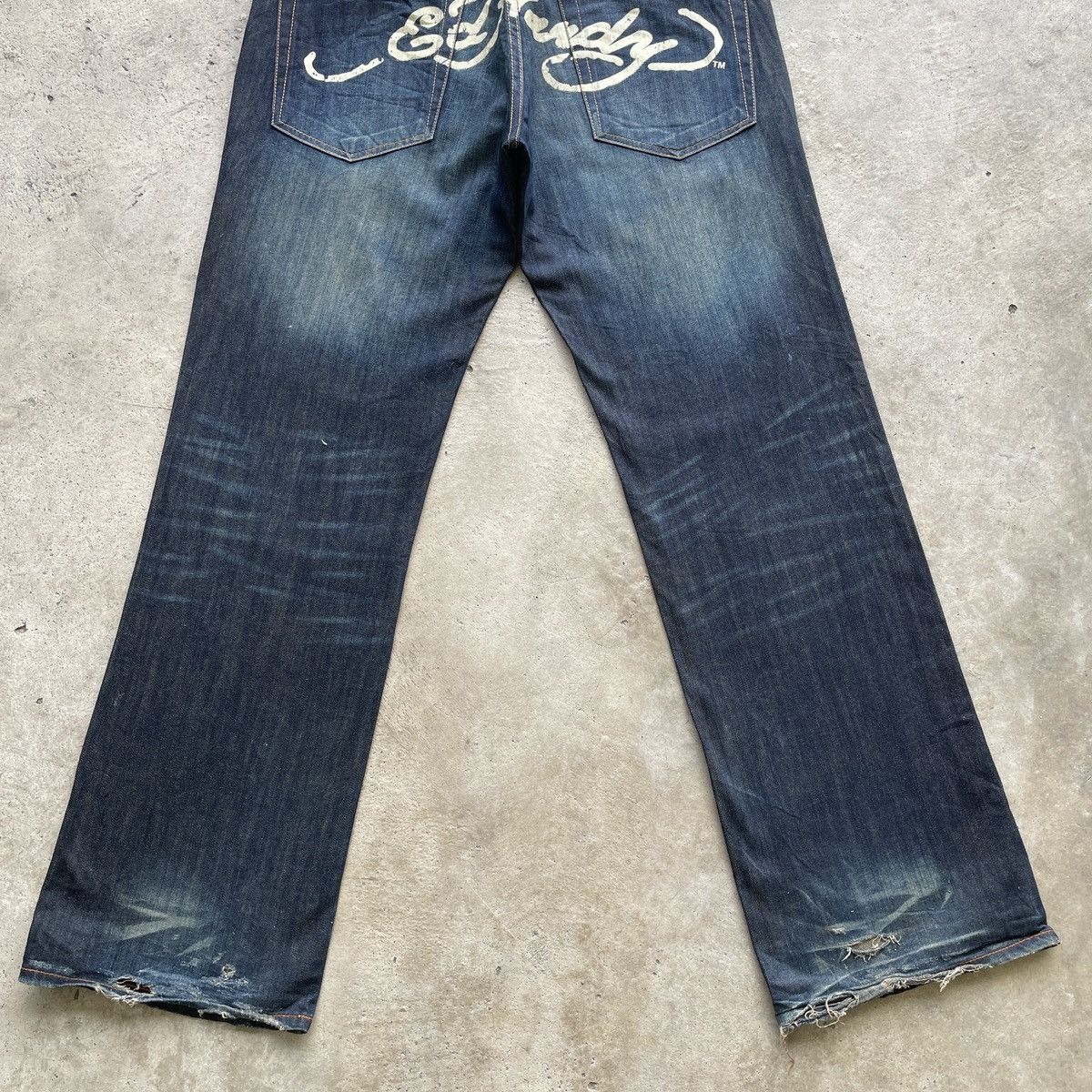 Christian Audigier Vintage Ed Hardy BAGGY “Death Before Dishonor” Jeans Pants Size US 36 / EU 52 - 13 Thumbnail